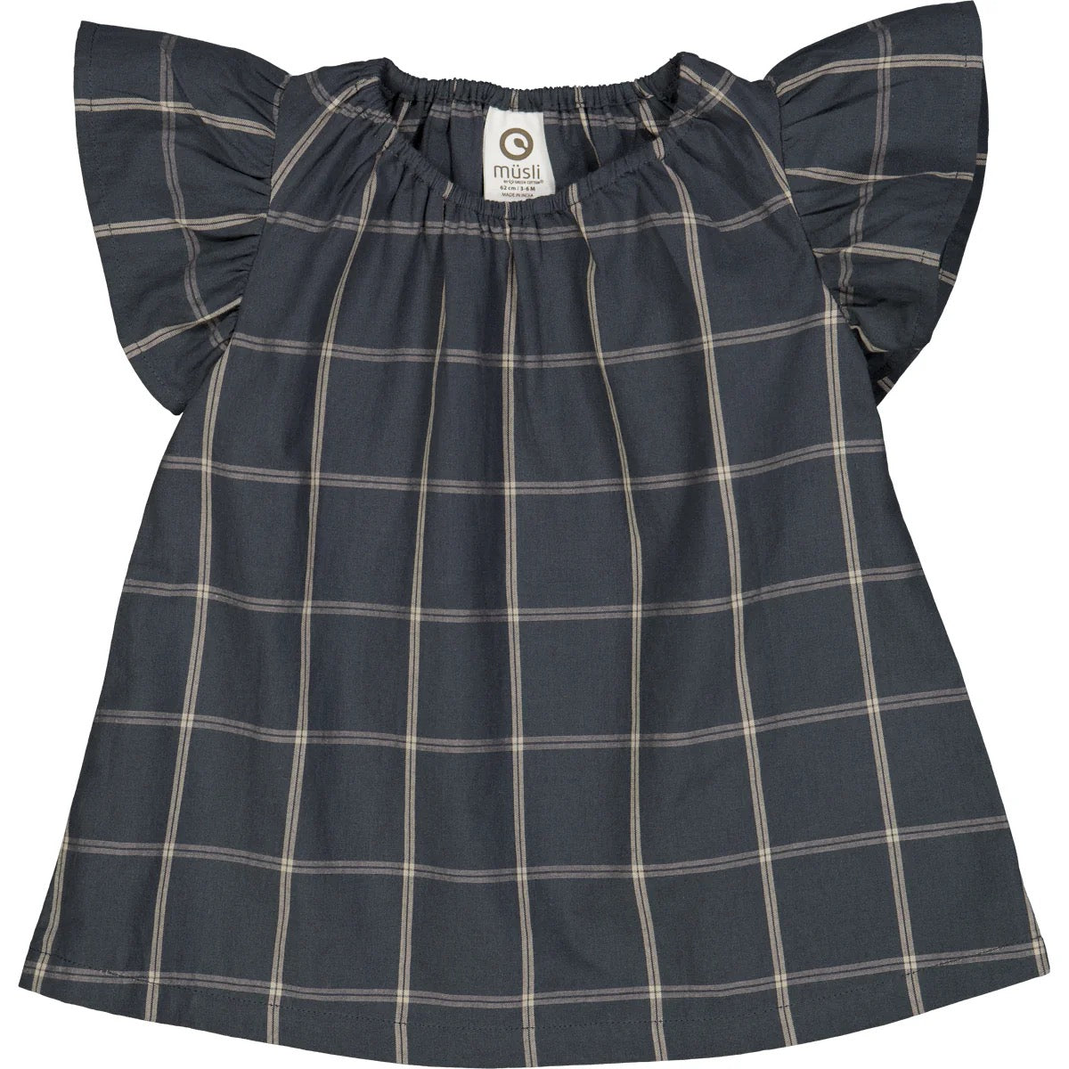 Baby Check Dress || Navy