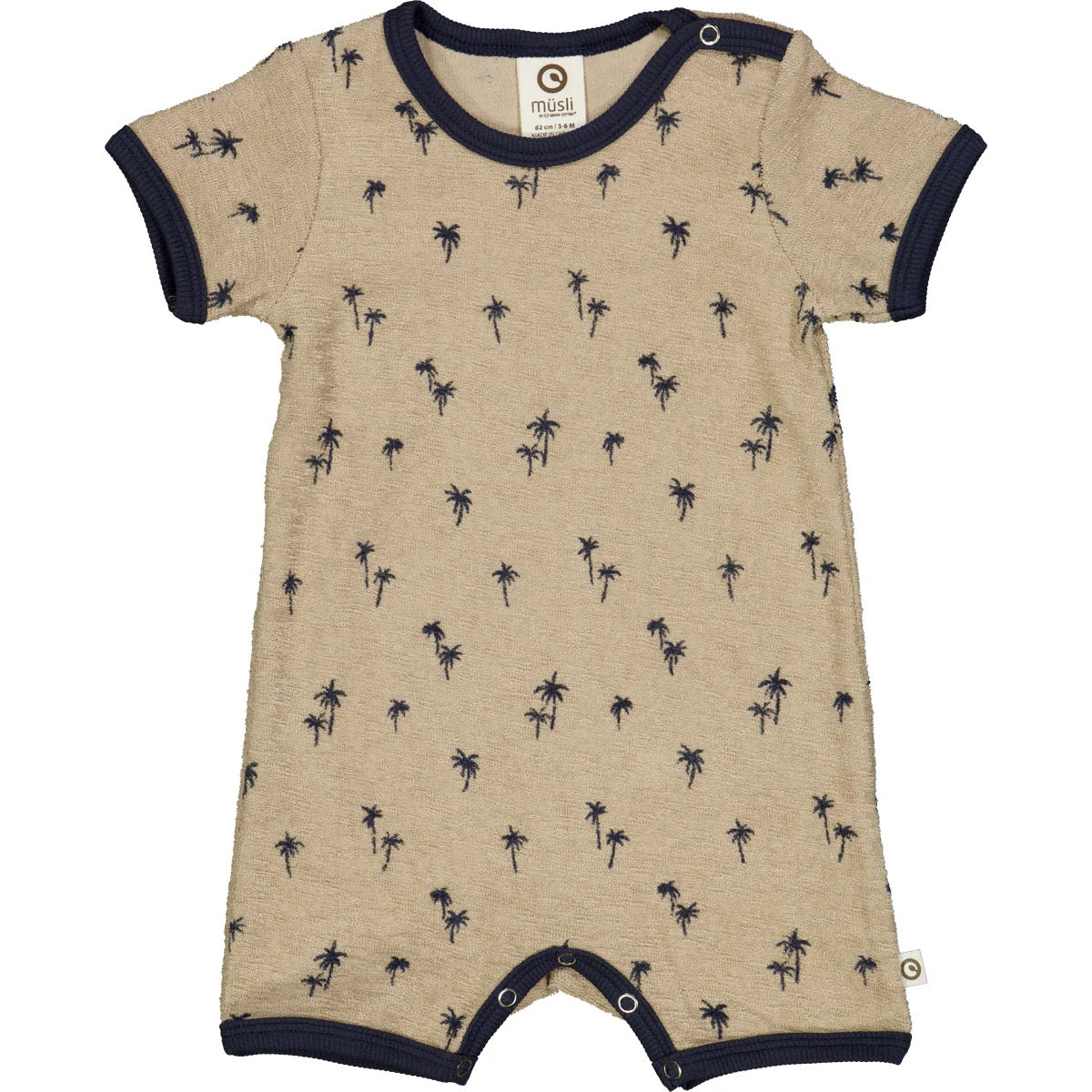 Palm Terry Romper || Cashmere/Navy