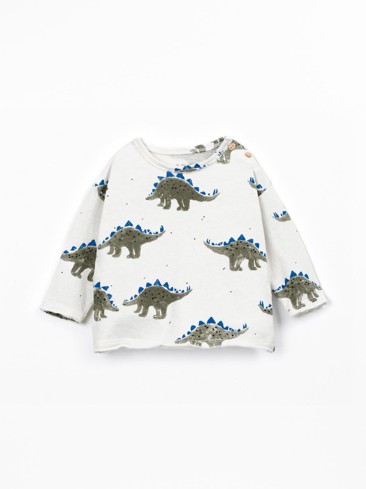 Play Up Knit T-Shirt || White Dino