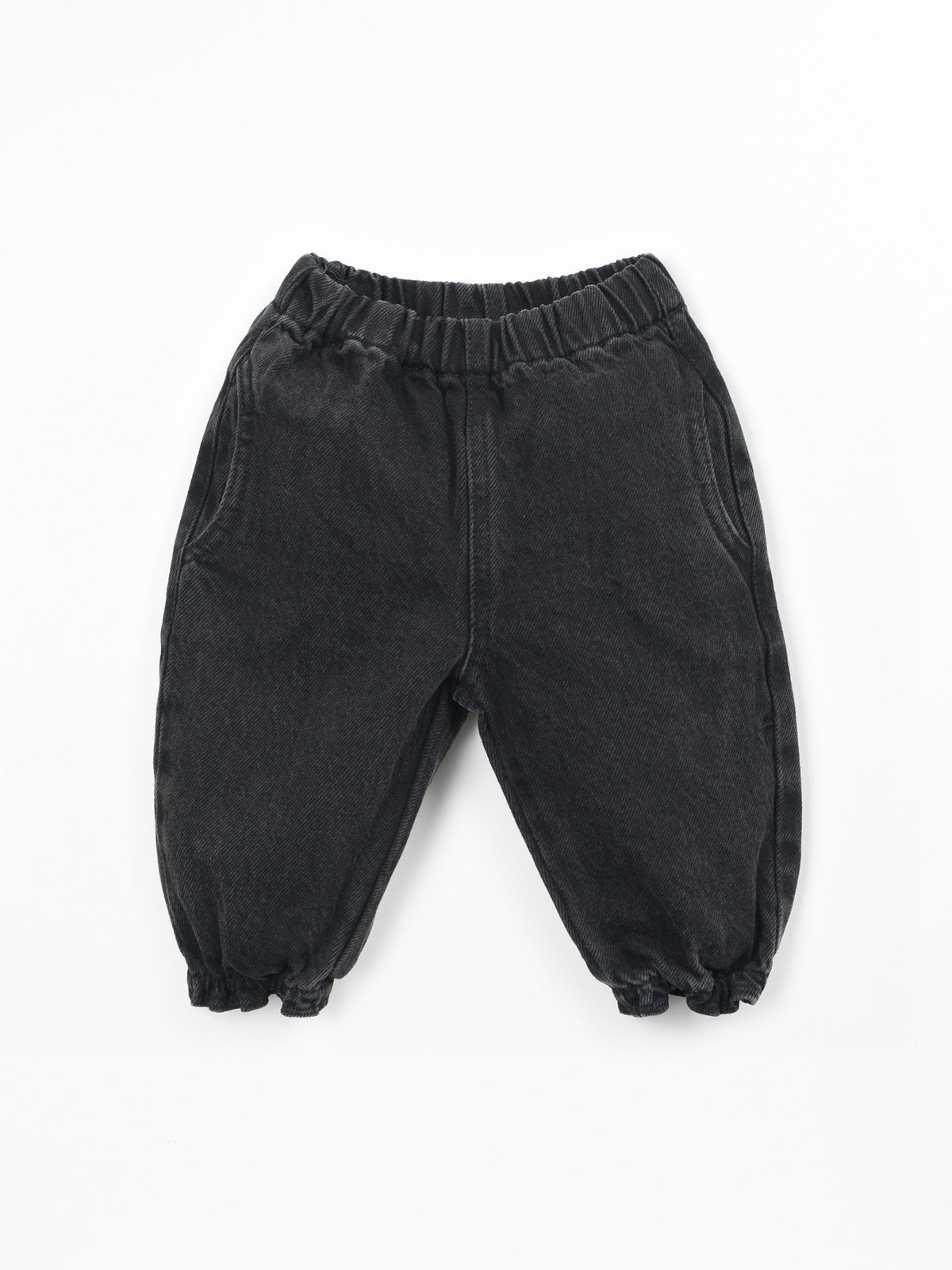 Play Up Denim Pants || Black