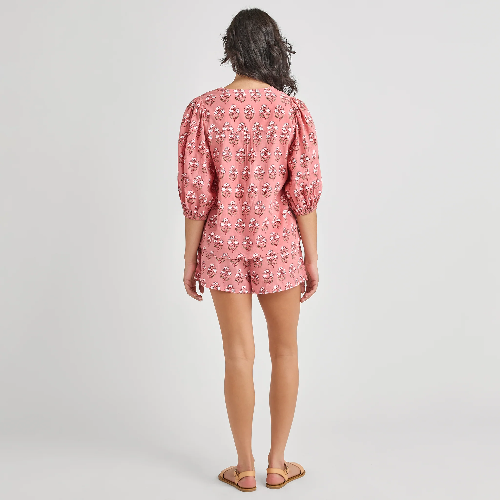 Womens Indira Top || Pink Strawflower