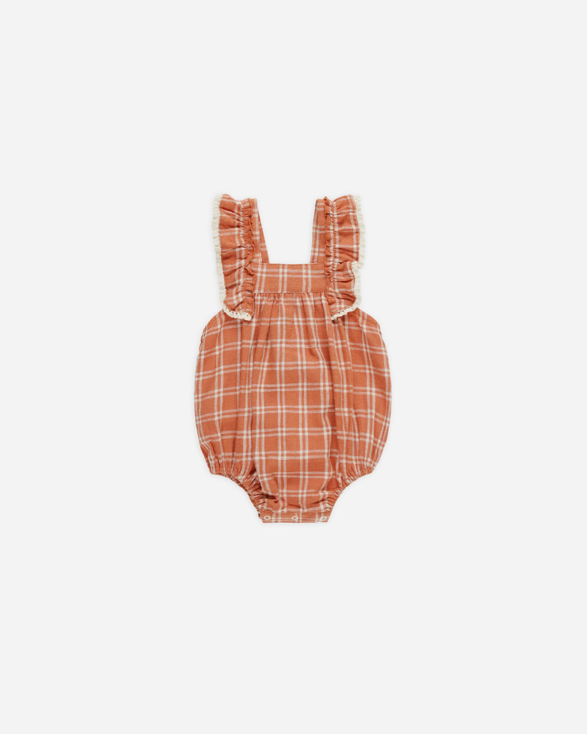 Rylee + Cru Maya Romper || Poppy Check