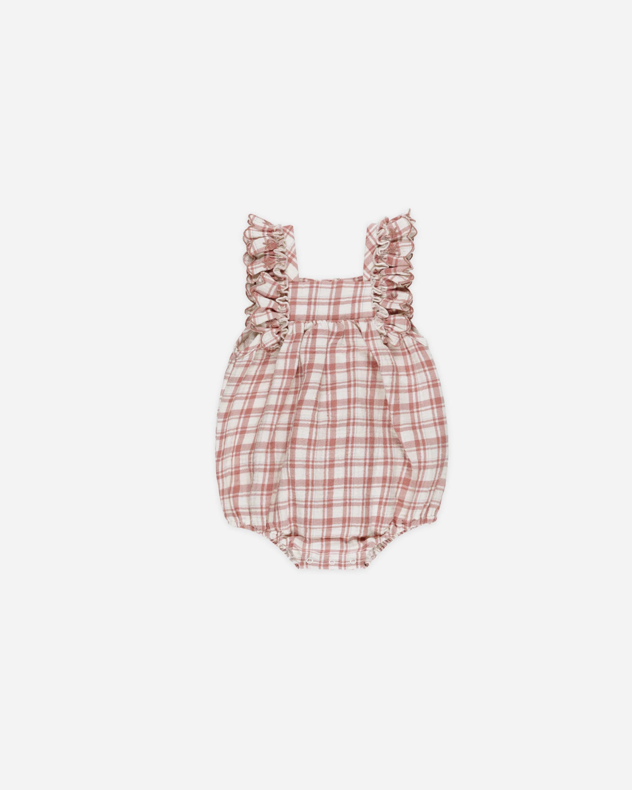 Rylee + Cru Maya Romper || Poppy Check