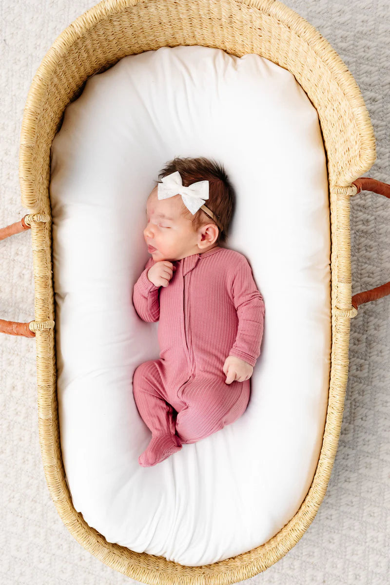 Marjorie Ribbed Zipper Footies