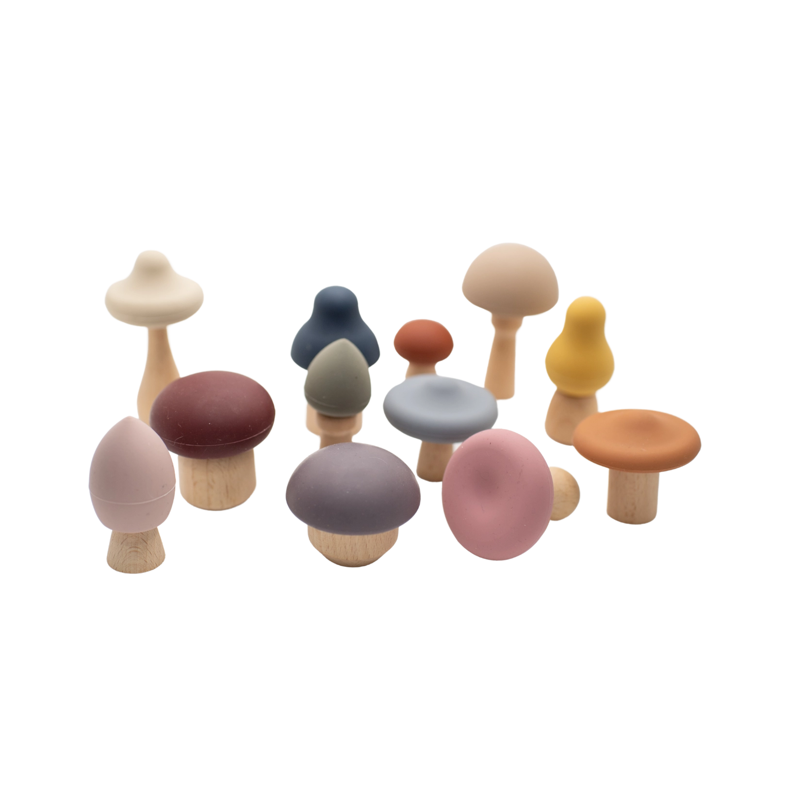 Mushroom Toy || Wood & Silicone