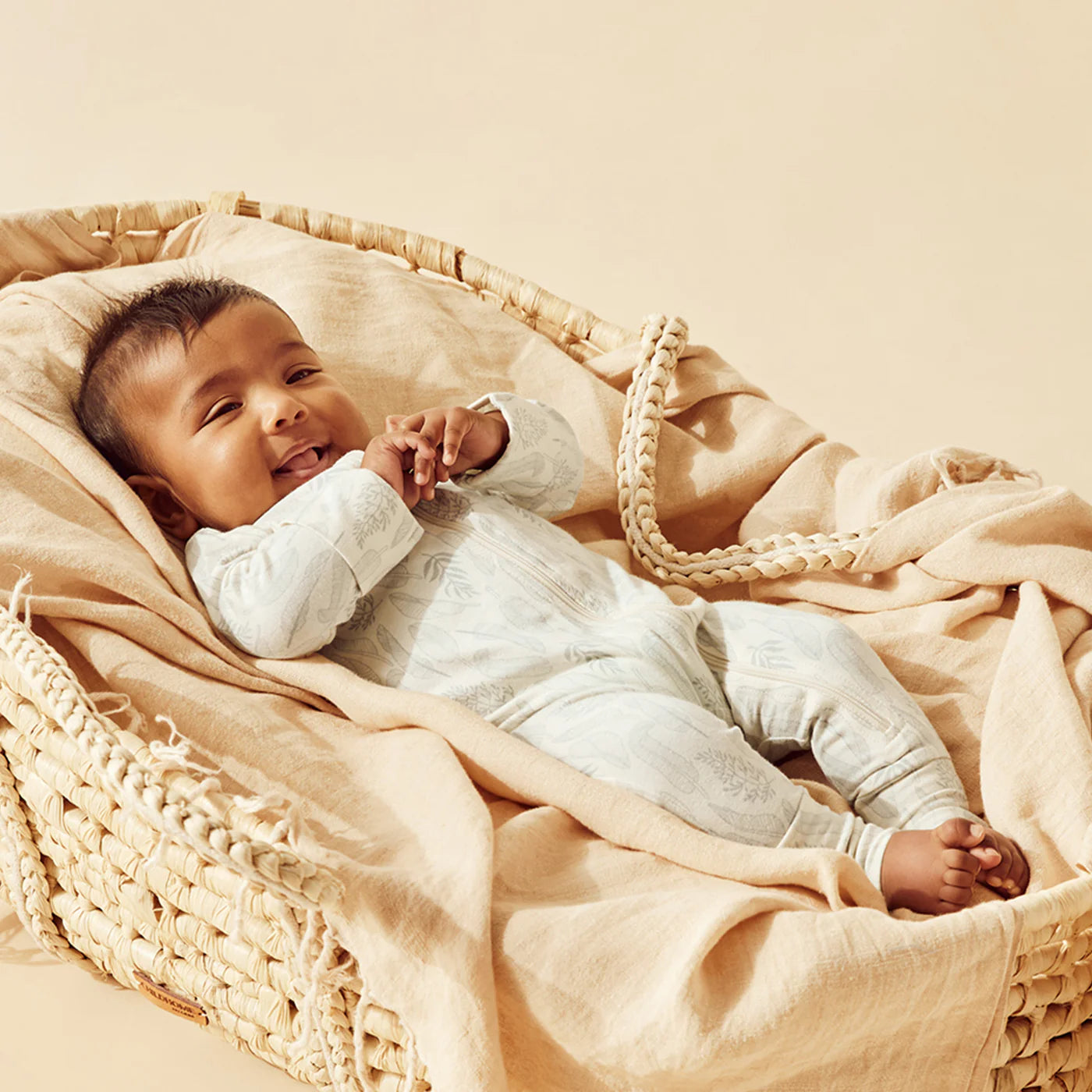 Organic Zipsuit with Feet || New Leaf