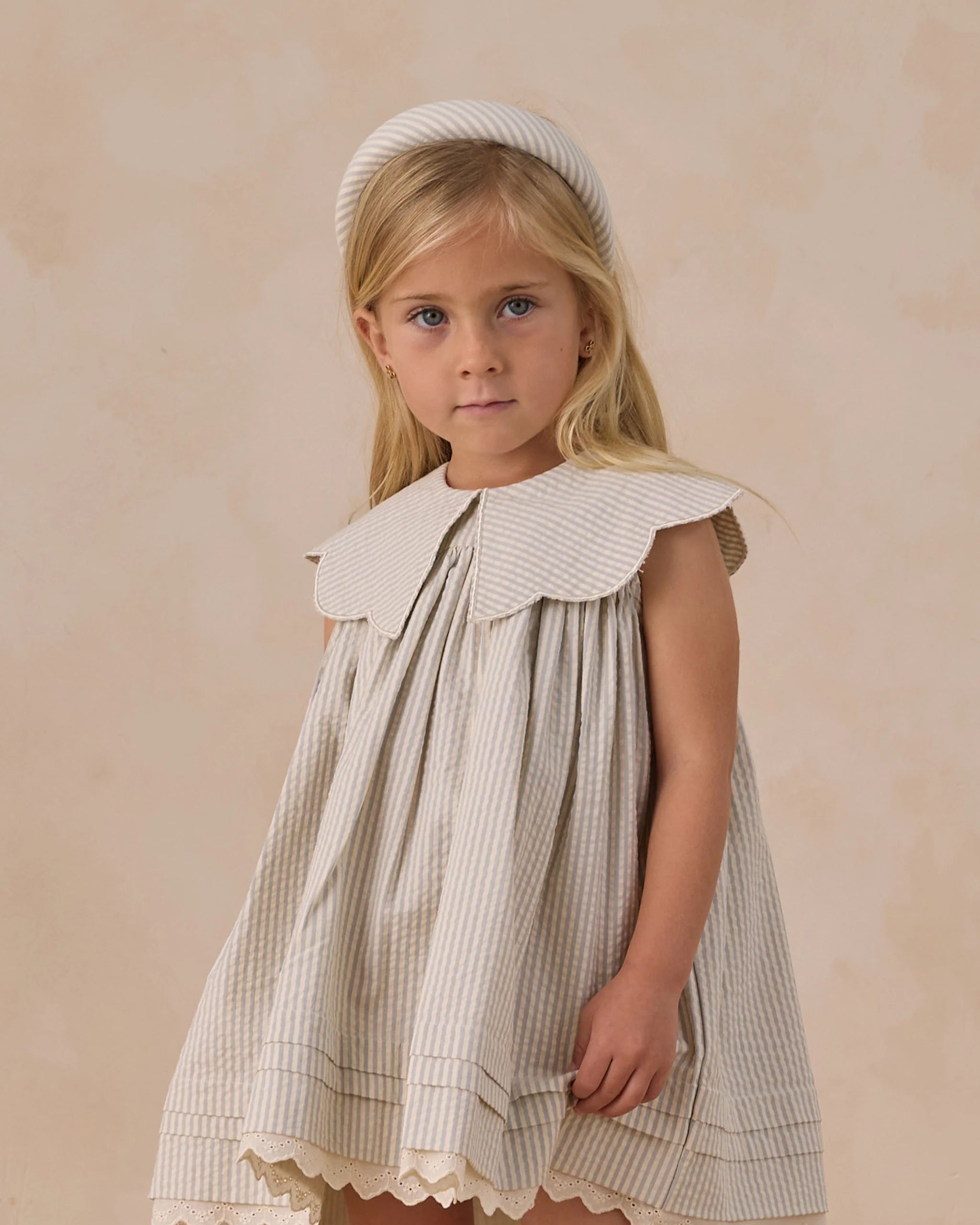 Florence Dress || Sky Stripe