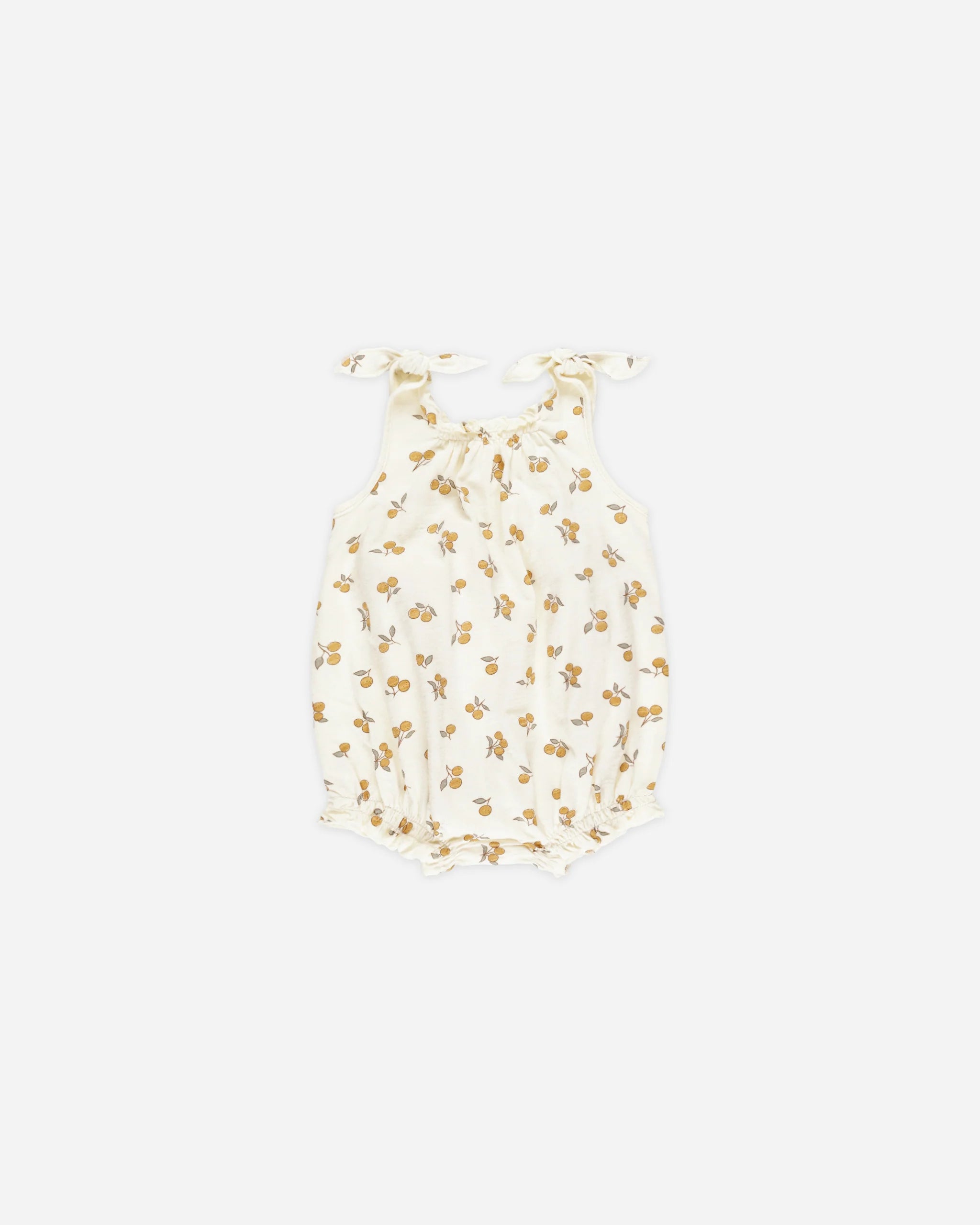 Rylee + Cru Shoulder Tie Bubble || Oranges