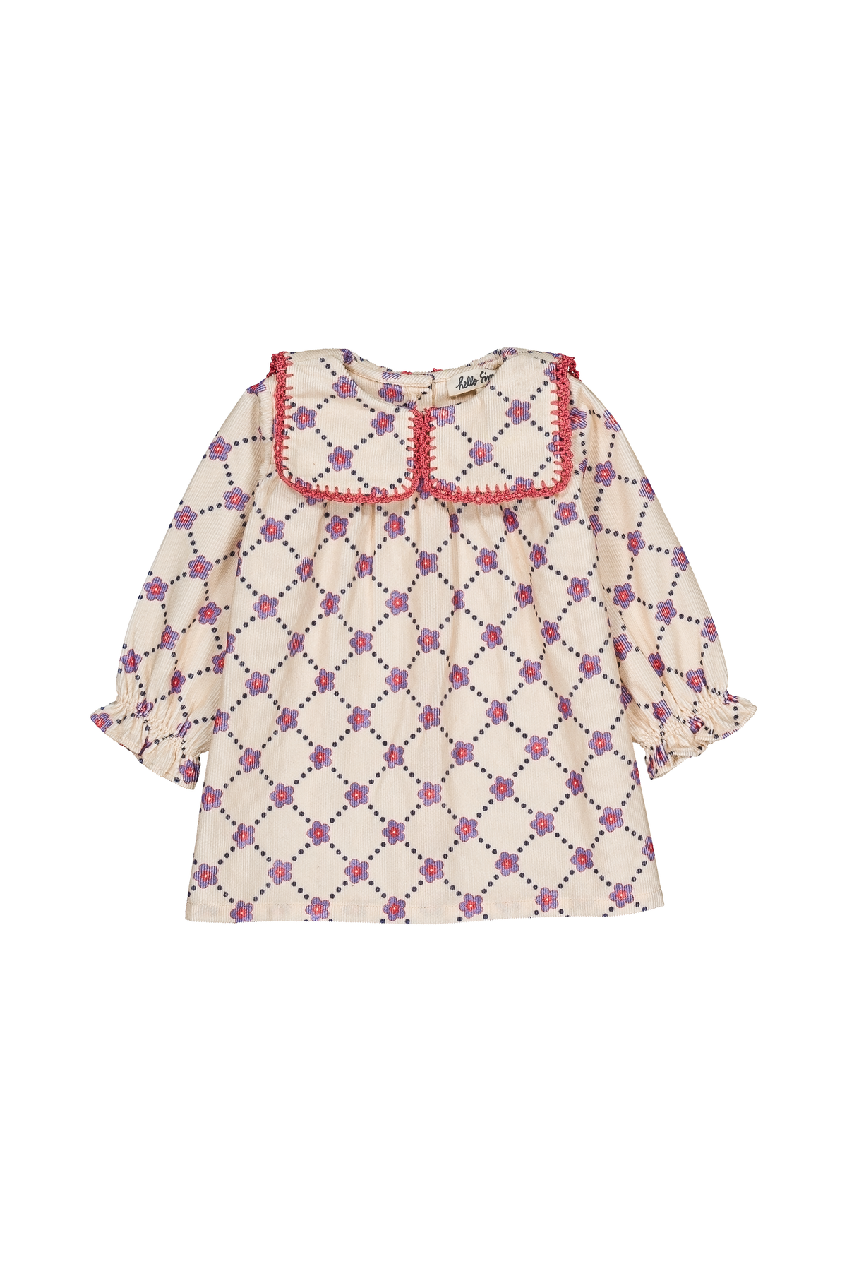 Pralinette Baby Dress || Floral Check