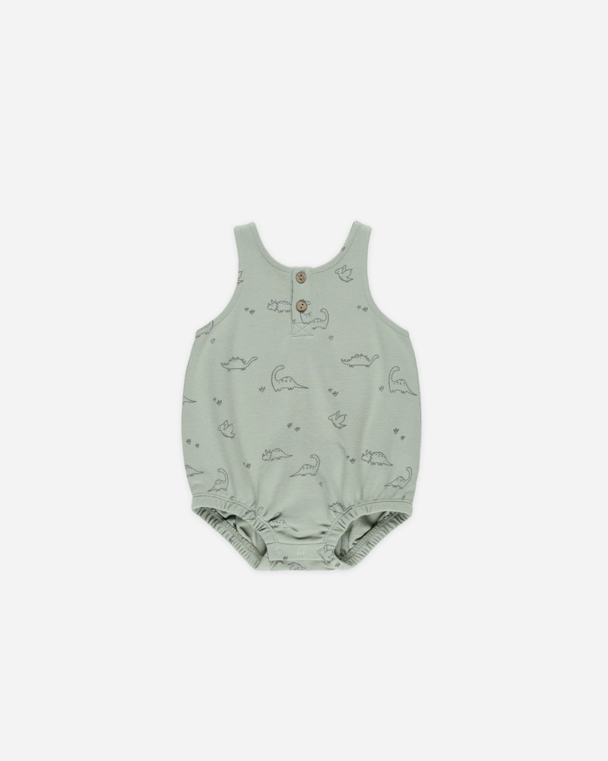 Sleeveless Bubble Romper || Dino