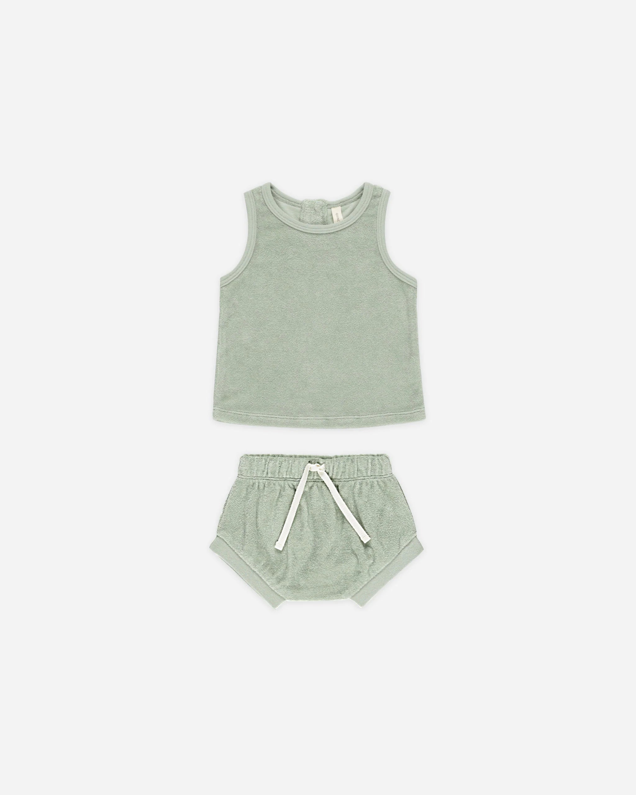 Tery Tank + Short Set || Sage