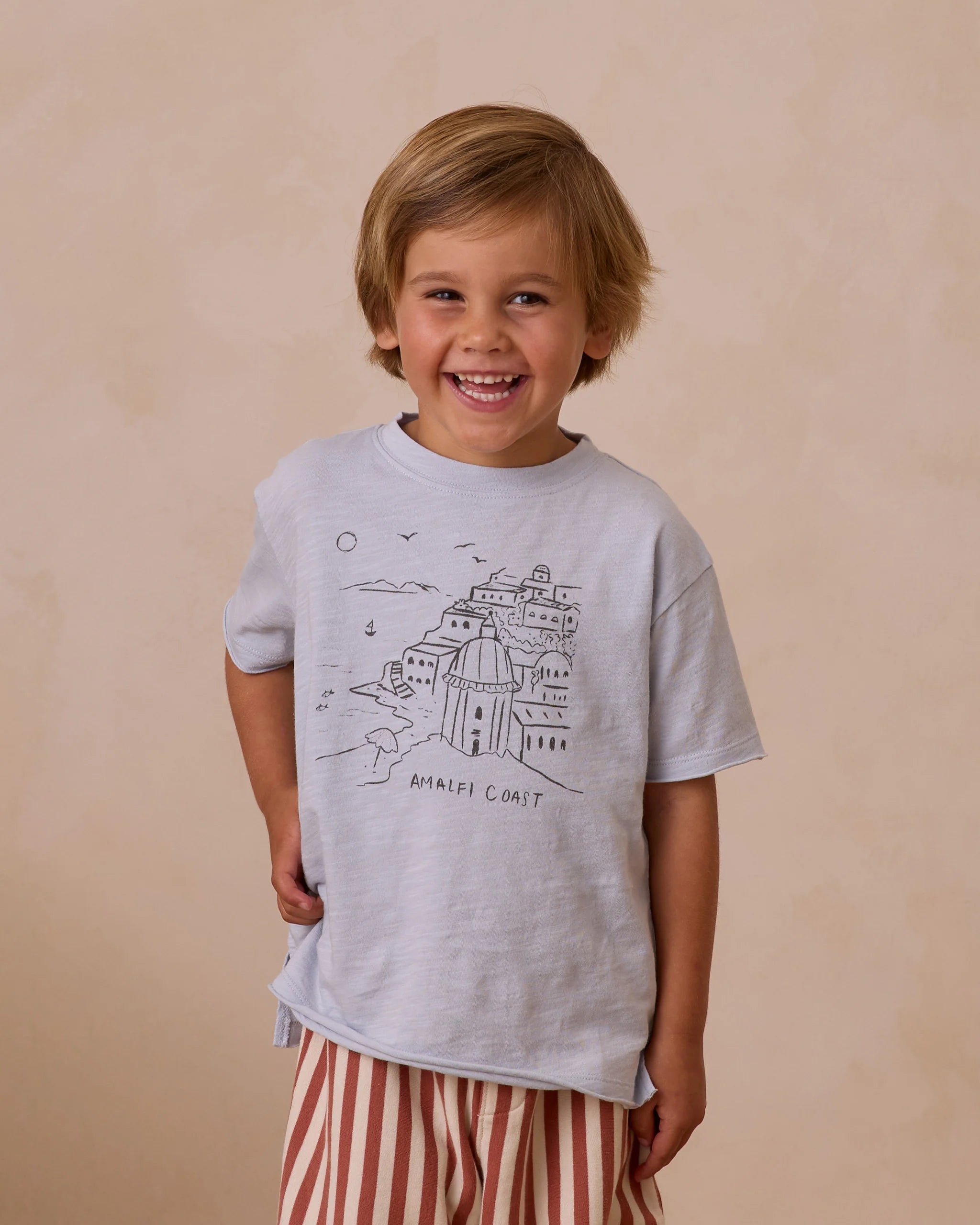 Rylee + Cru Raw Edge Tee || Amalfi Coast