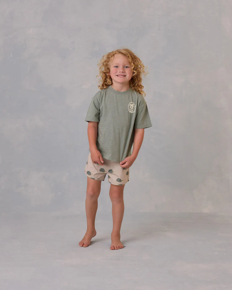 Rylee + Cru Swim Trunk || Sea Turtles