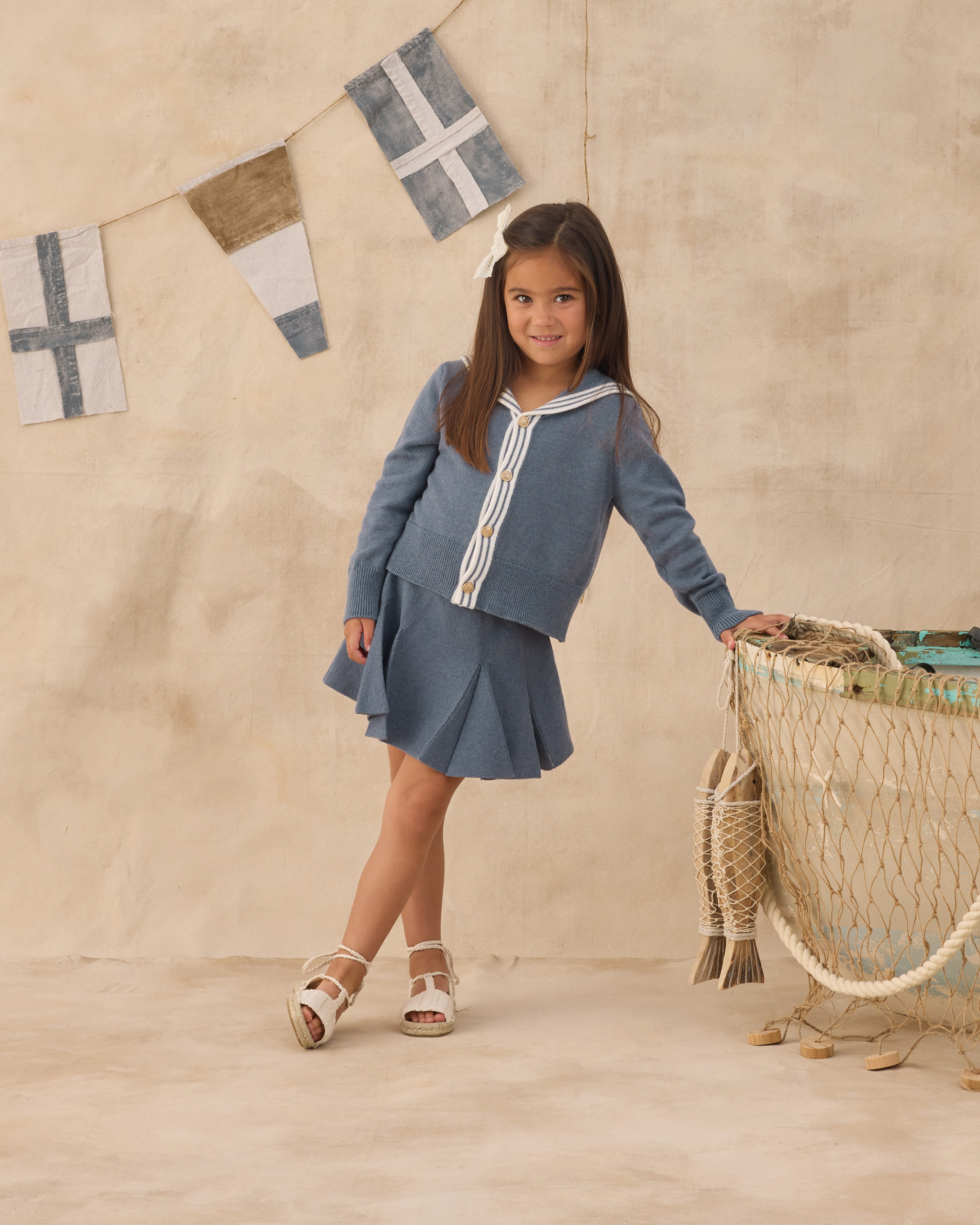 Rylee + Cru Sailor Cardigan || Marine