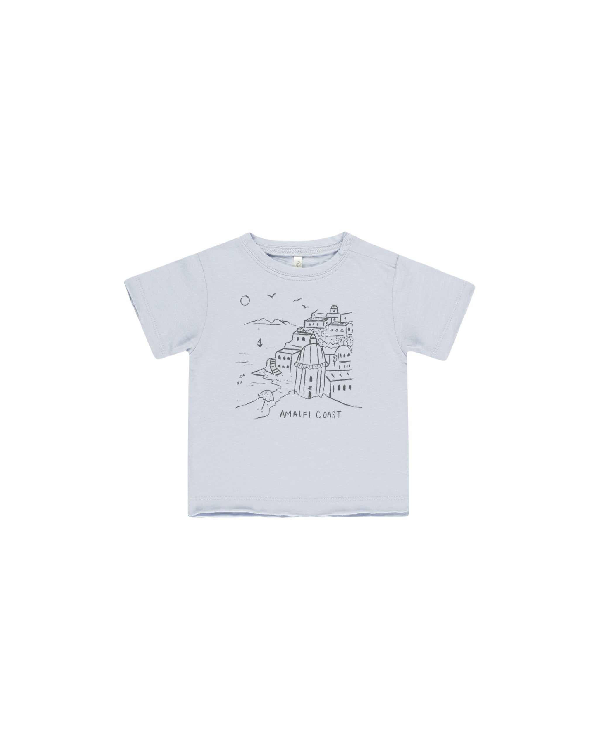 Rylee + Cru Raw Edge Tee || Amalfi Coast