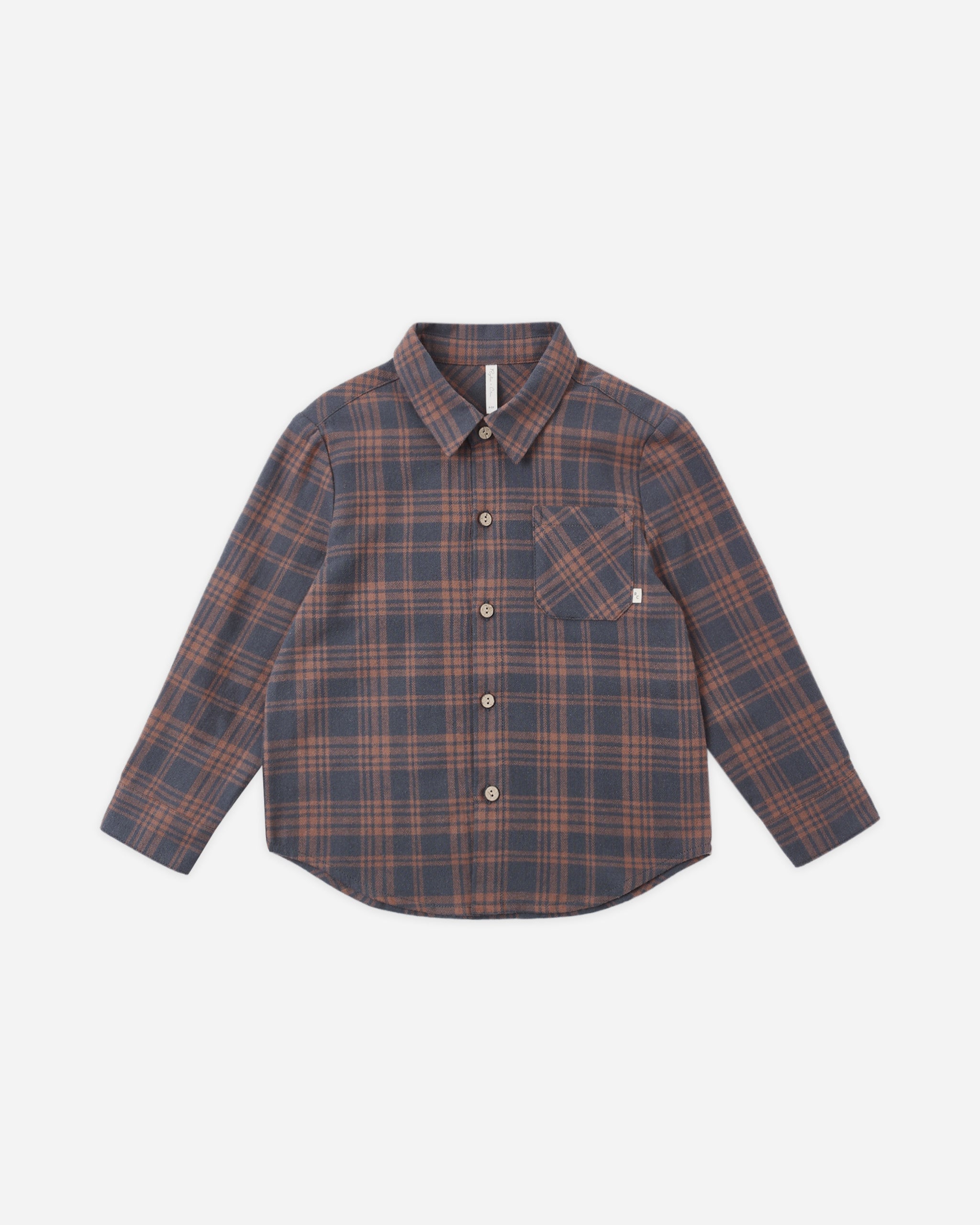 Rylee+Cru Collared Long Sleeve Shirt || Midnight Plaid