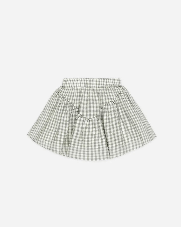 Rylee + Cru Sparrow Skirt || Eucalyptus Gingham