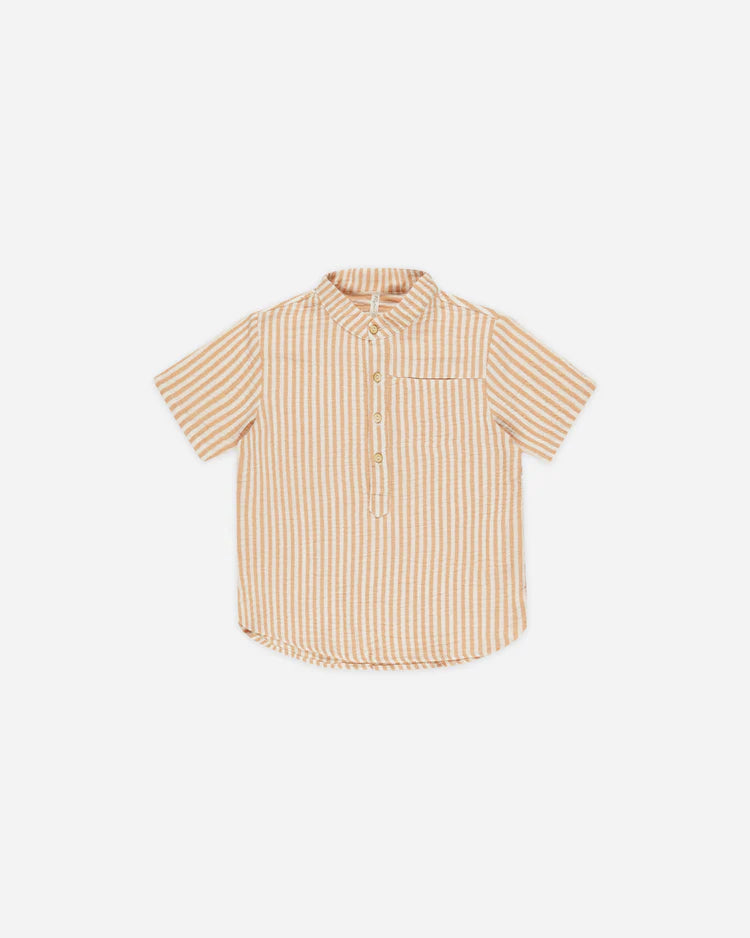 Rylee + Cru Mason Shirt || Grapefruit Stripe