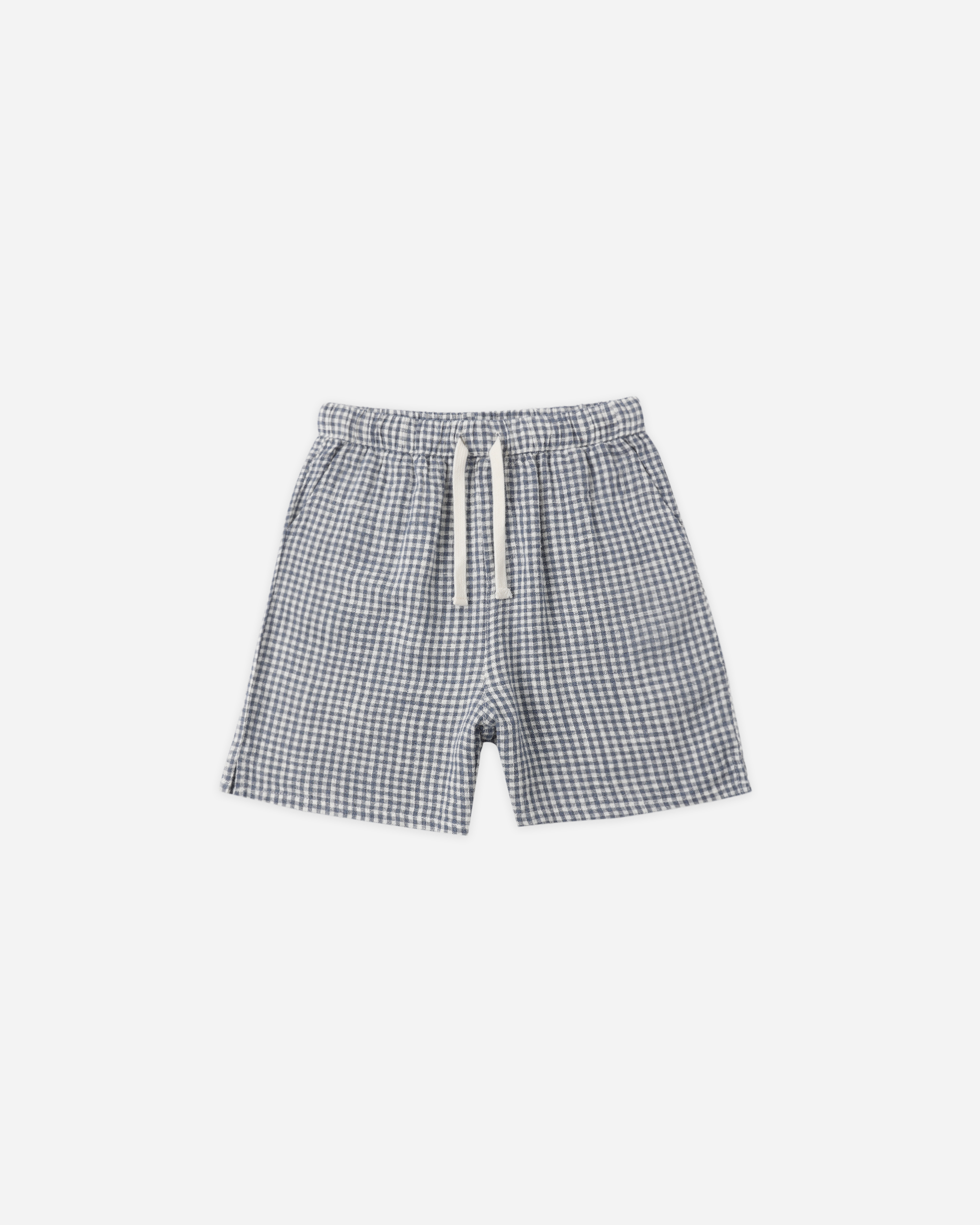 Rylee + Cru Lapel Collar Shirt Sailor & Perry Short Marine Gingham Set