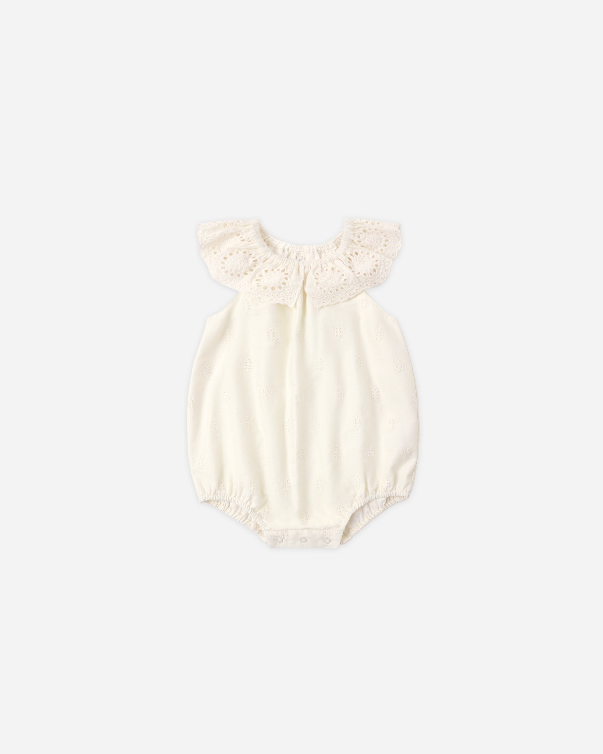 Rylee + Cru Myla Romper Ivory