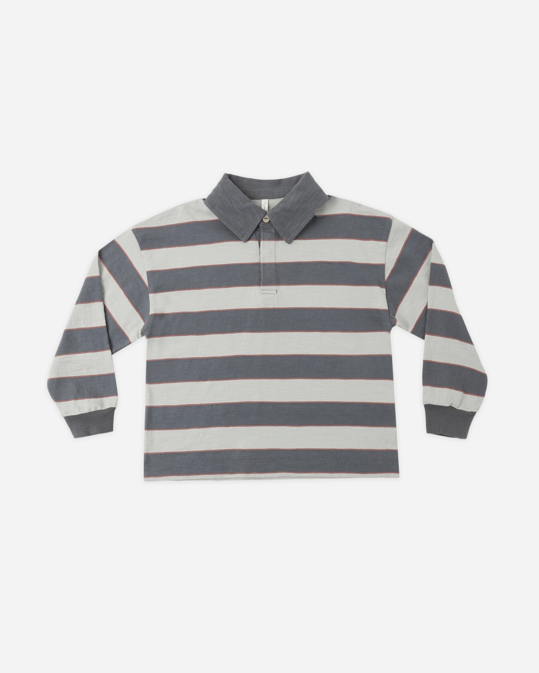 Rylee+Cru Rugby Polo || Sage Stripe
