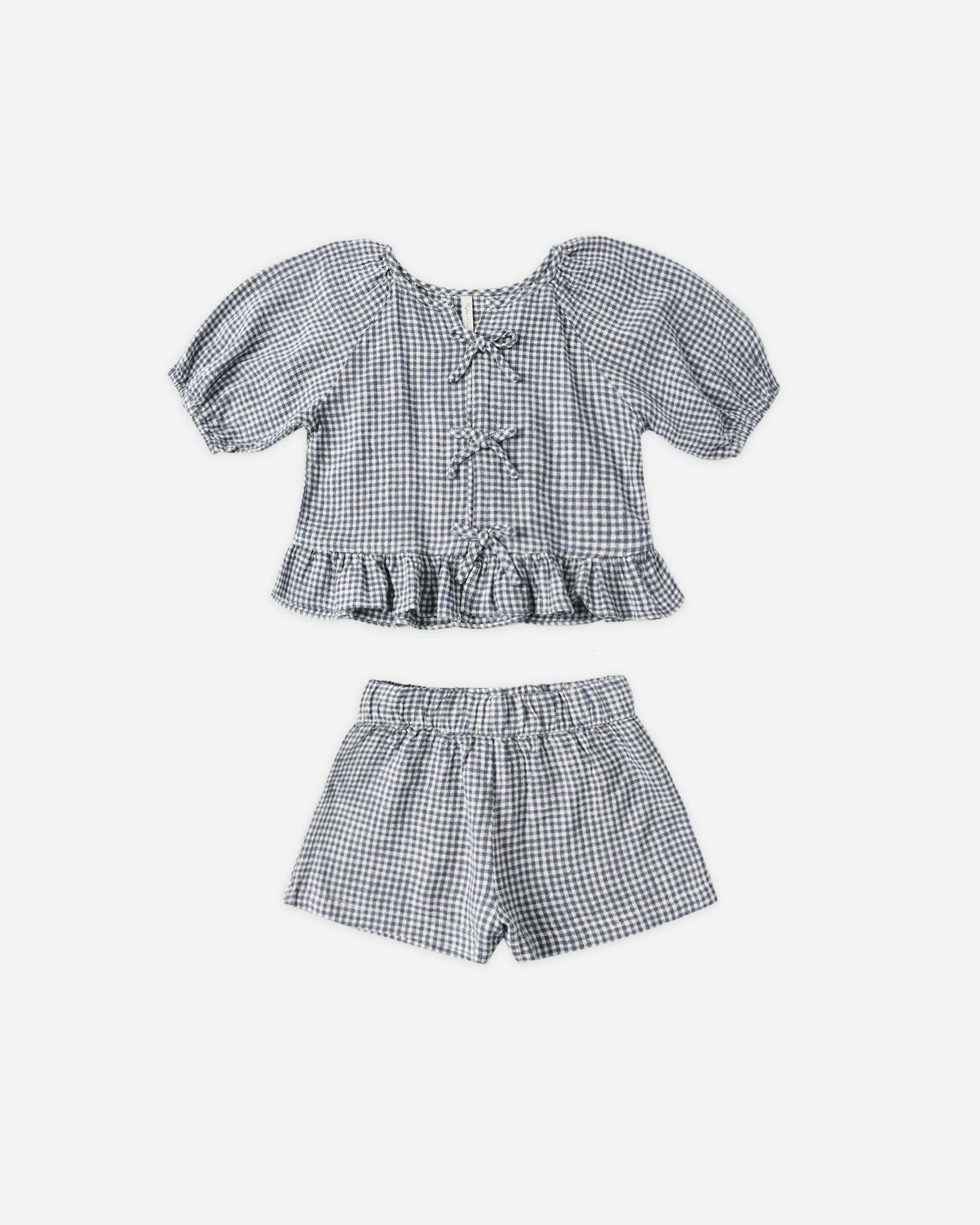 Rylee + Cru Juniper Set || Marine Gingham