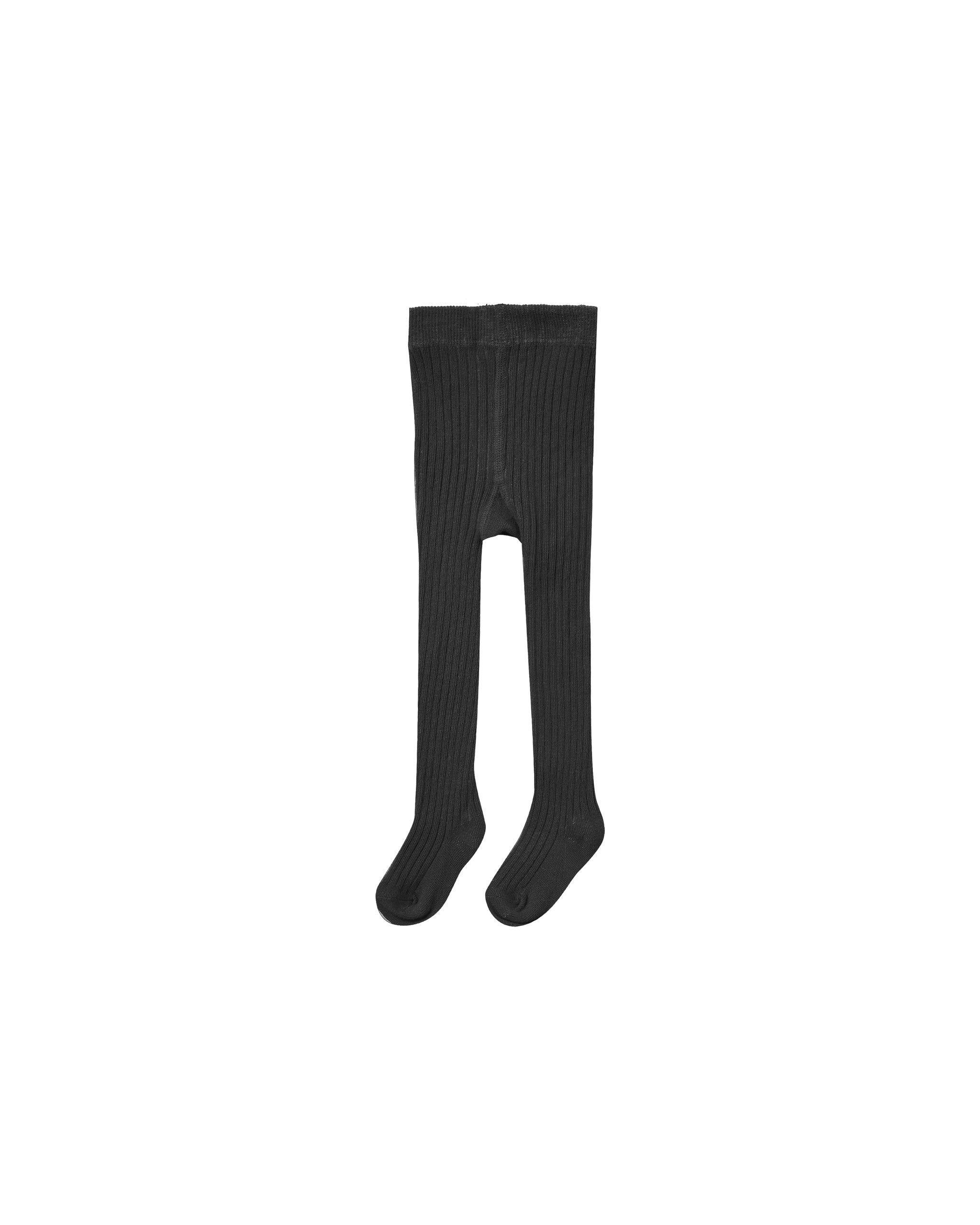 Rylee + Cru Ribbed Tights || Black
