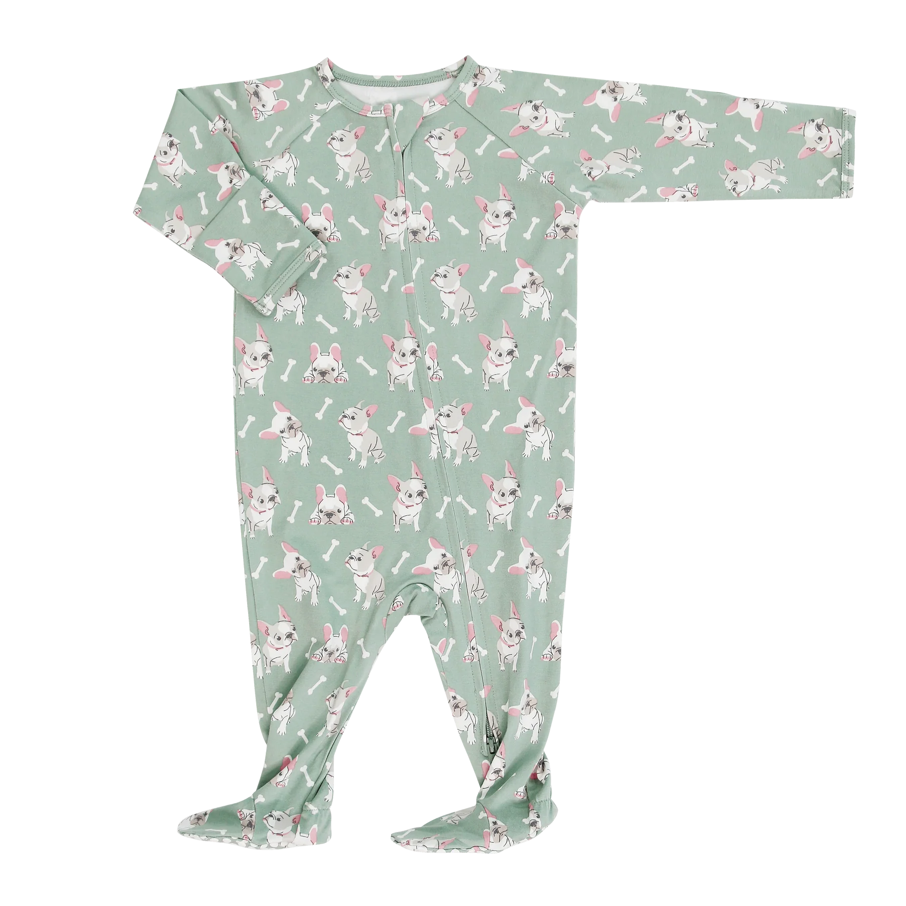 Bamboo Zipper Footie Pajamas || Ruff and Stuff