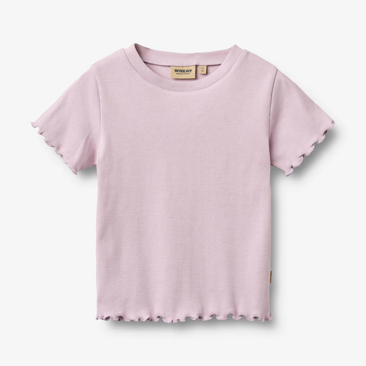 Wheat Rib T-shirt S/S Alicia || Lavender