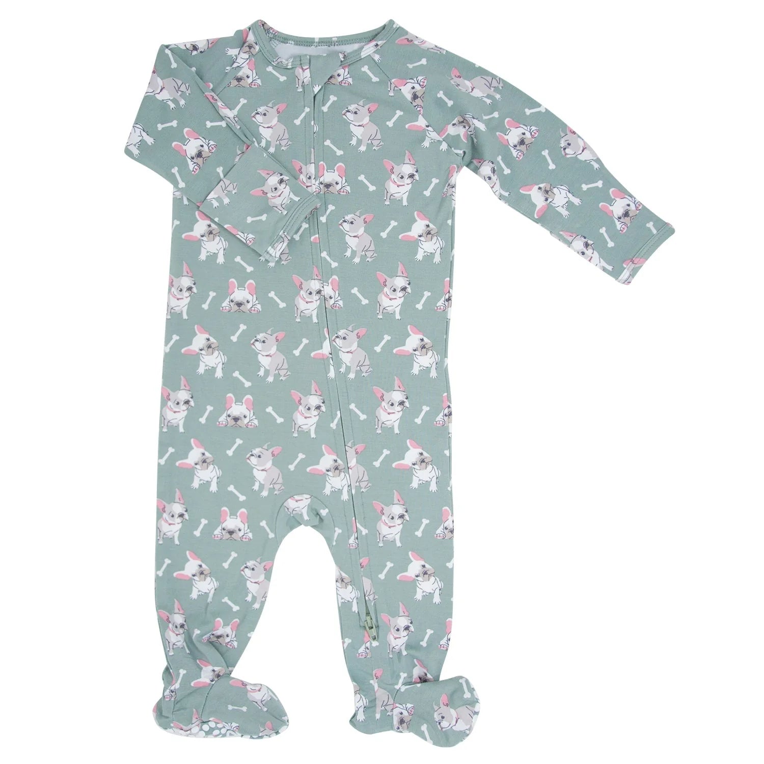 Bamboo Zipper Footie Pajamas || Ruff and Stuff