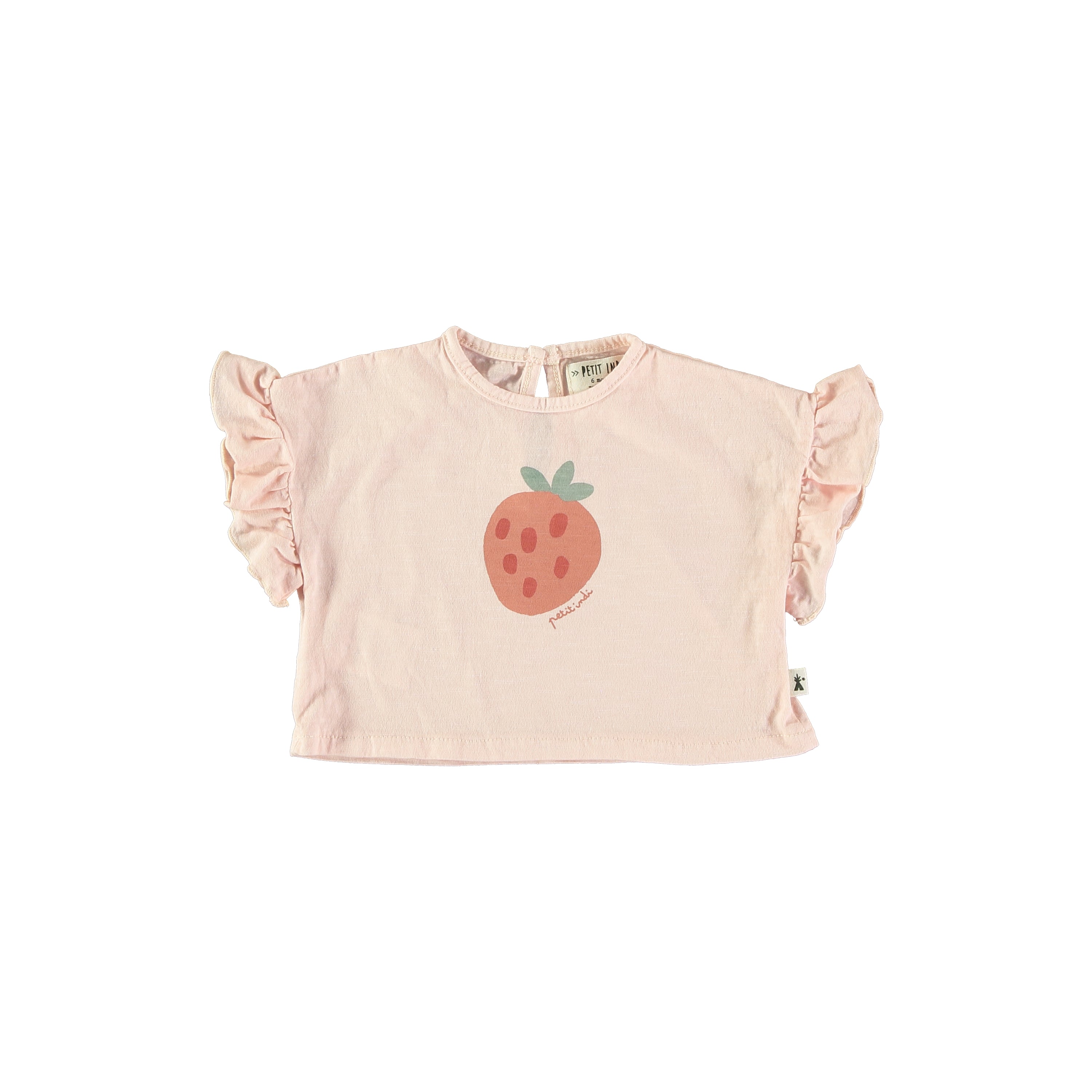Strawberry Flutter Top + Ruffle Bottom Knit Leggings