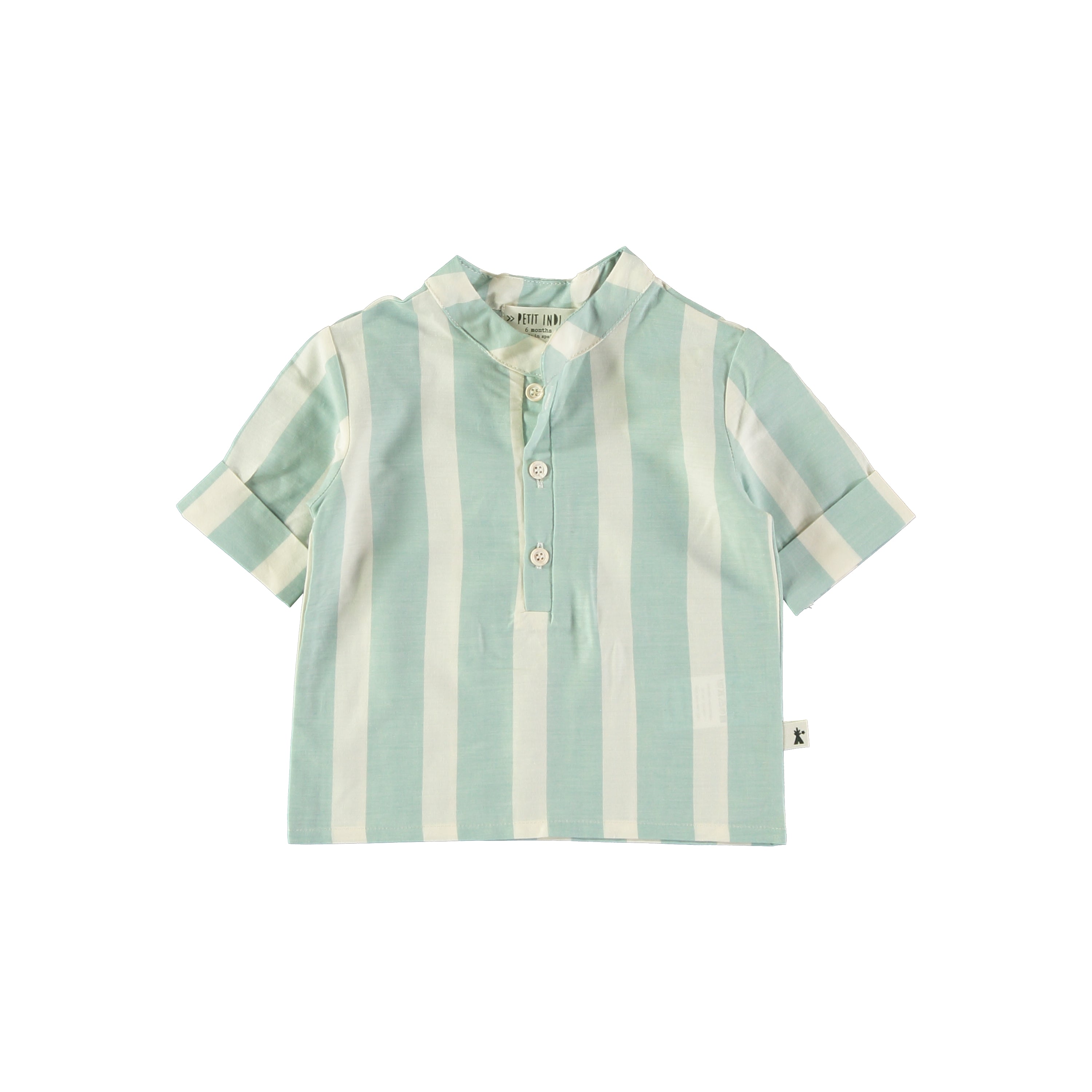 Stripe Polo Shirt || Teal