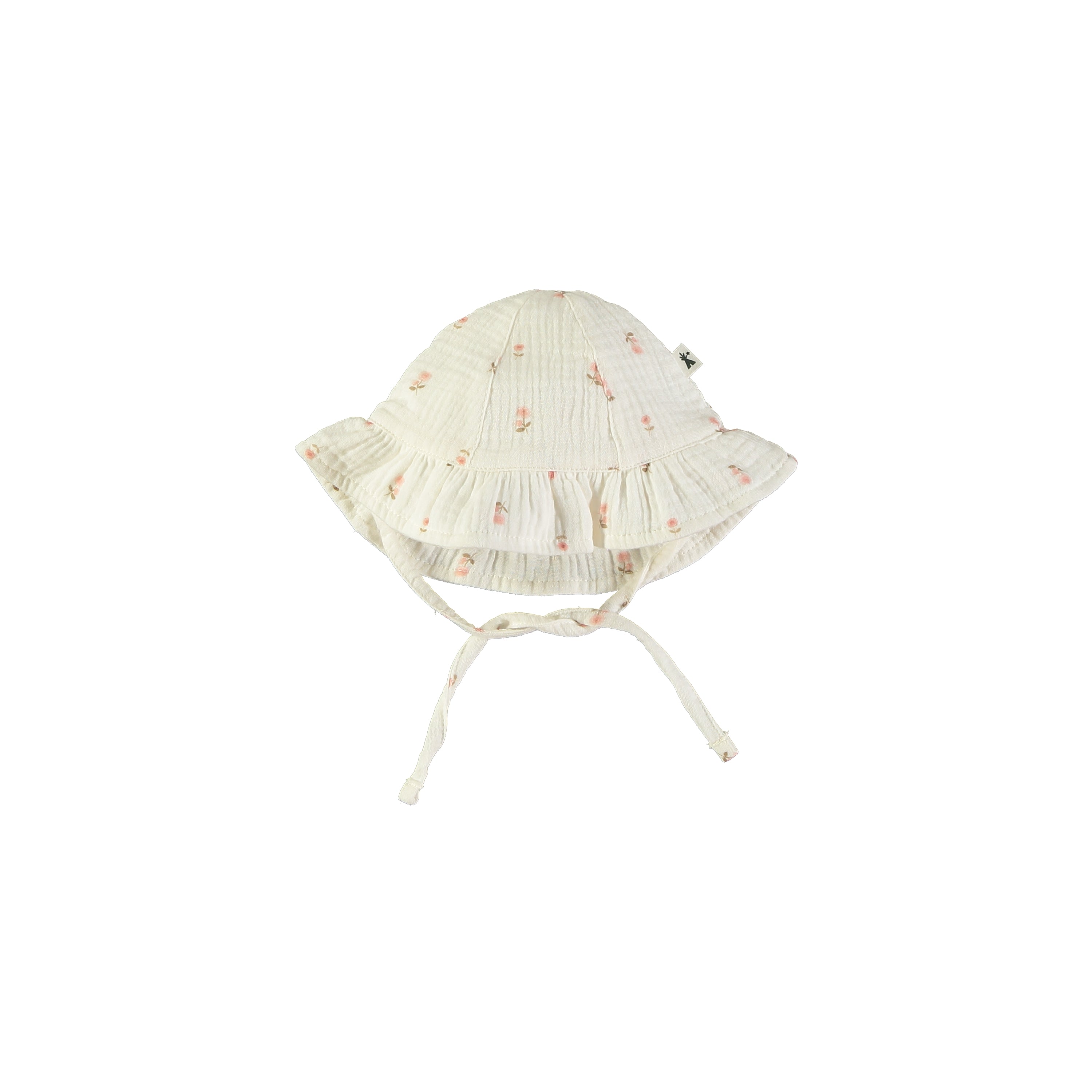 Petit Indi Baby Girls Sun Hat || Pink Flower