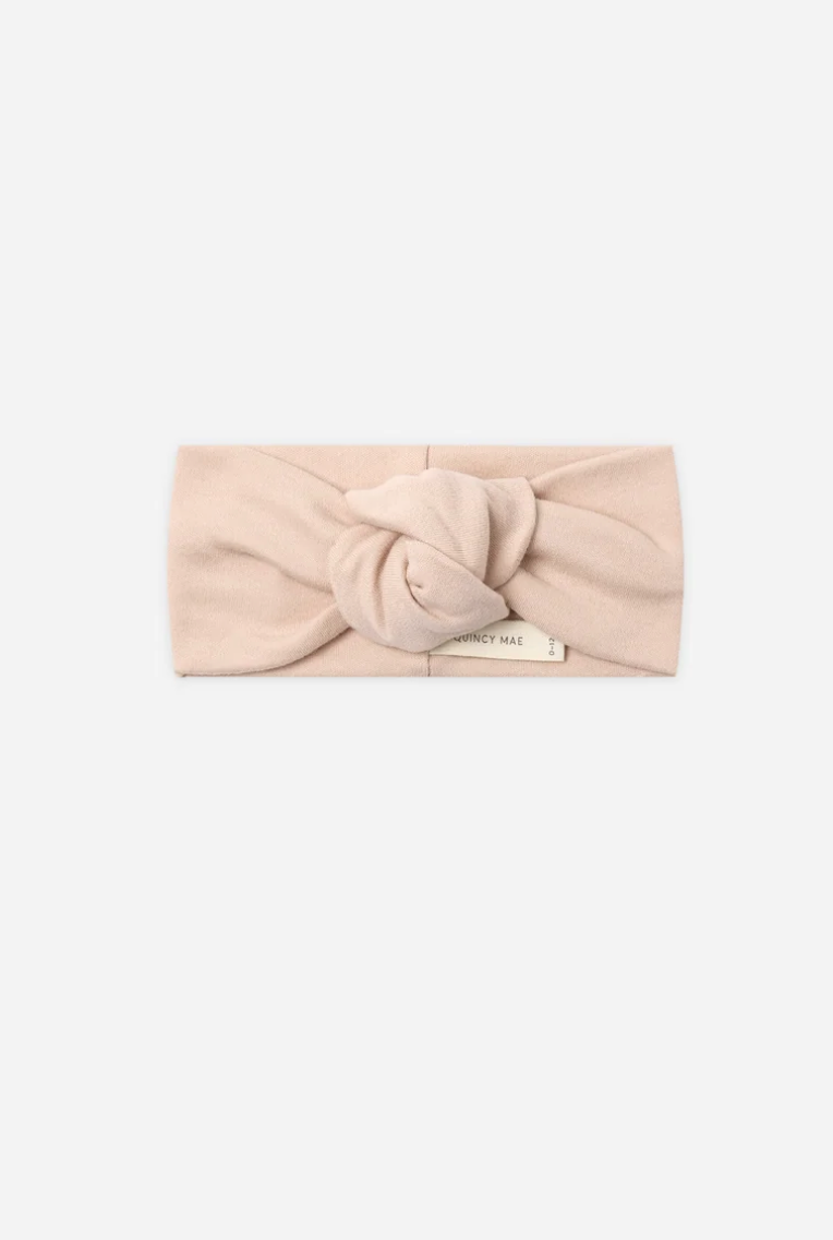 Quincy Mae Knotted Headband || Dusty Rose