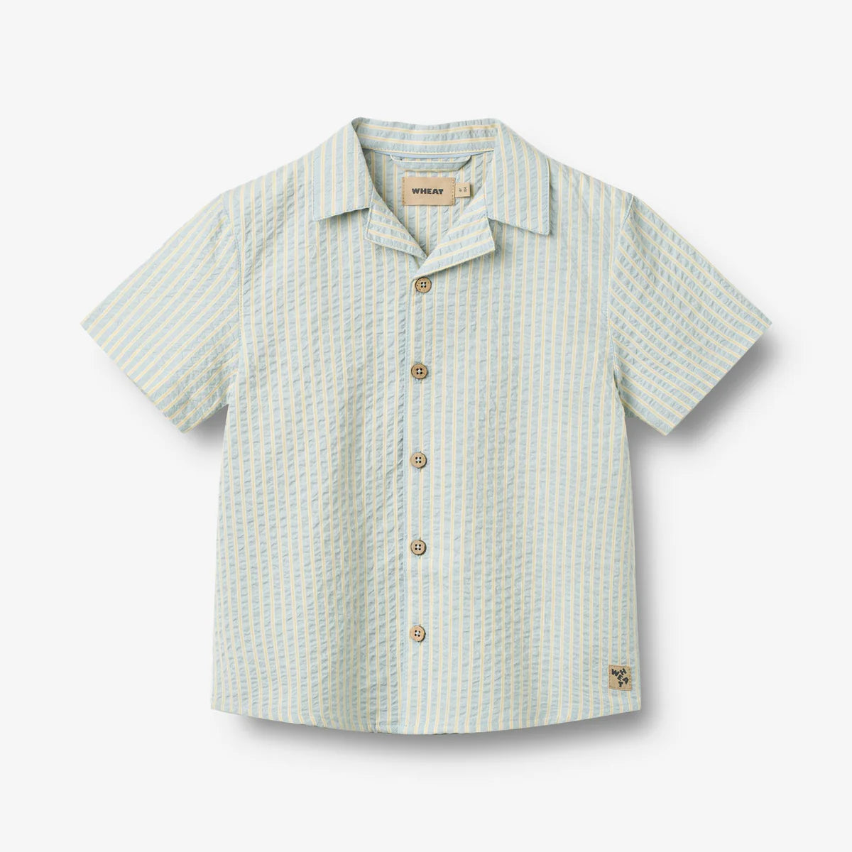 Wheat Set Shirt S/S & Shorts Anker || Summer Sky Stripe