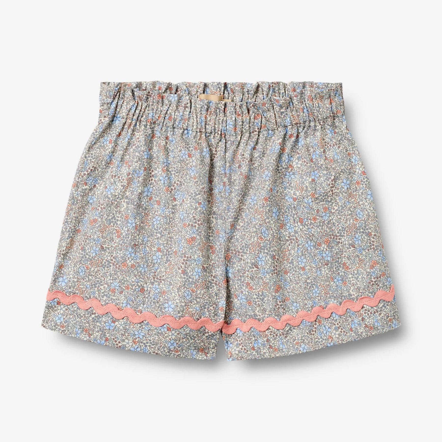 Wheat Shirt S/S Lace Vilma & Shorts Lace Silja Set || Air Blue Flowers