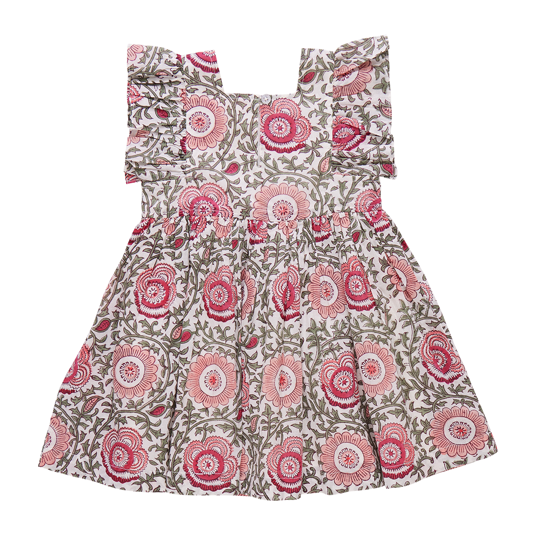 Baby Girls Stevie Dress Set Pink Lisbon Floral