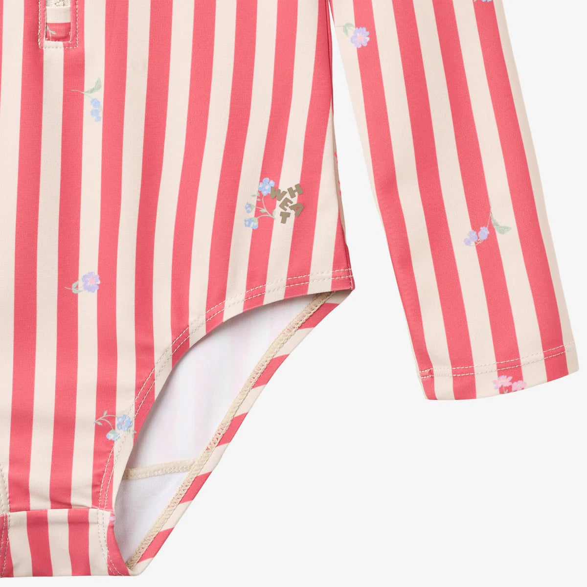 Wheat Swimsuit L/S Margot || Red Stripe Flowers