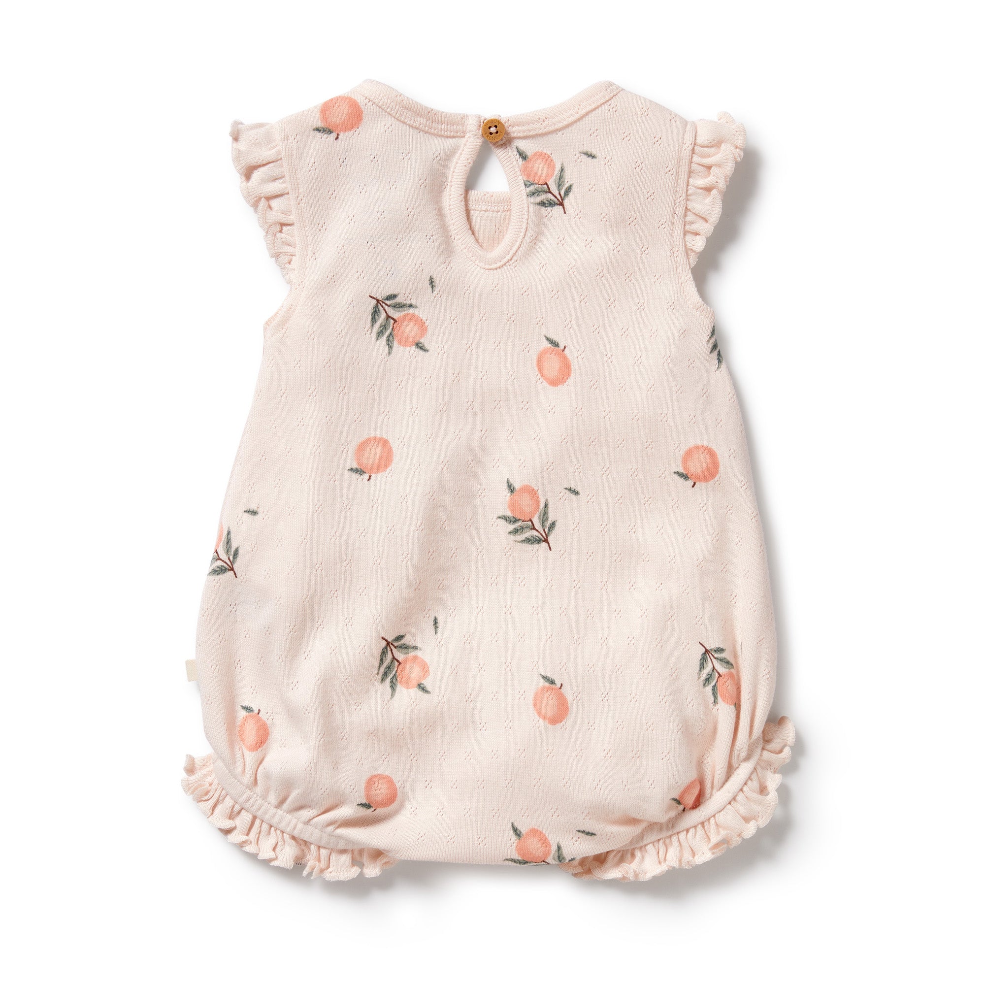Organic Cotton Playsuit || Peaches