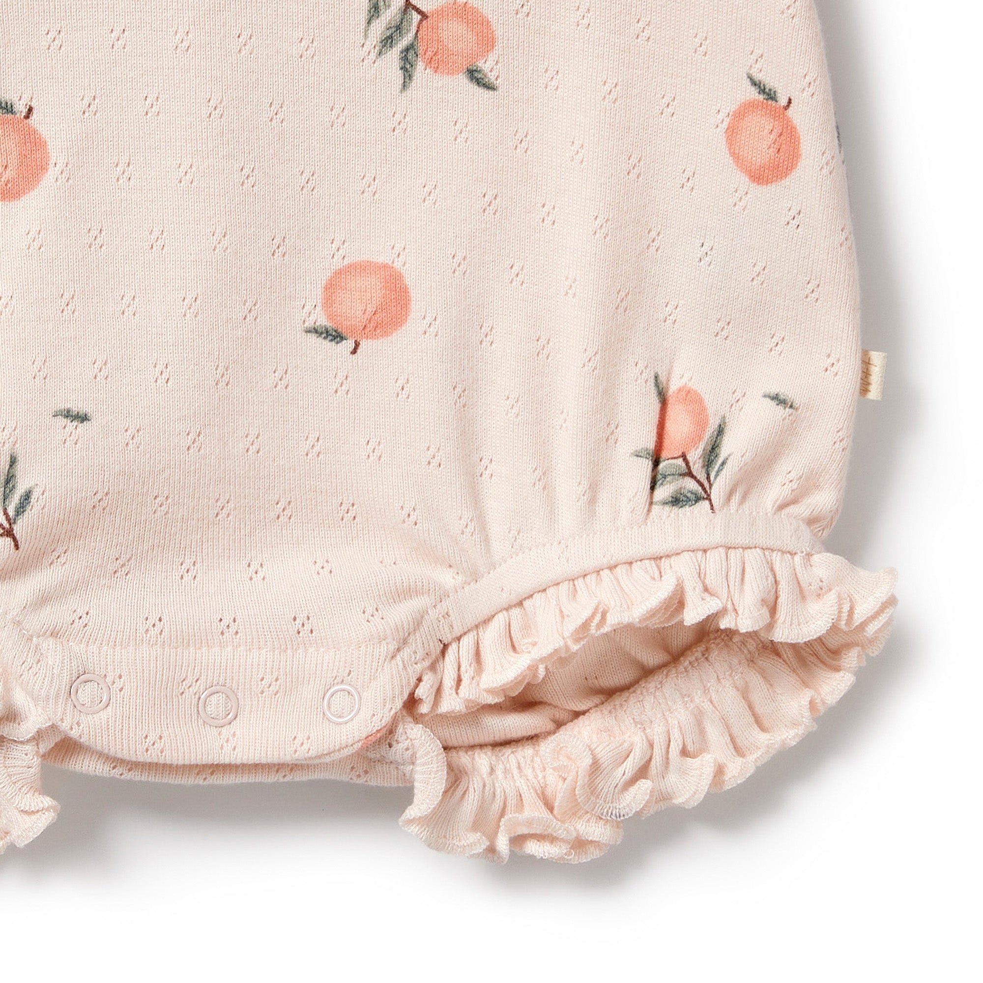 Organic Cotton Playsuit || Peaches