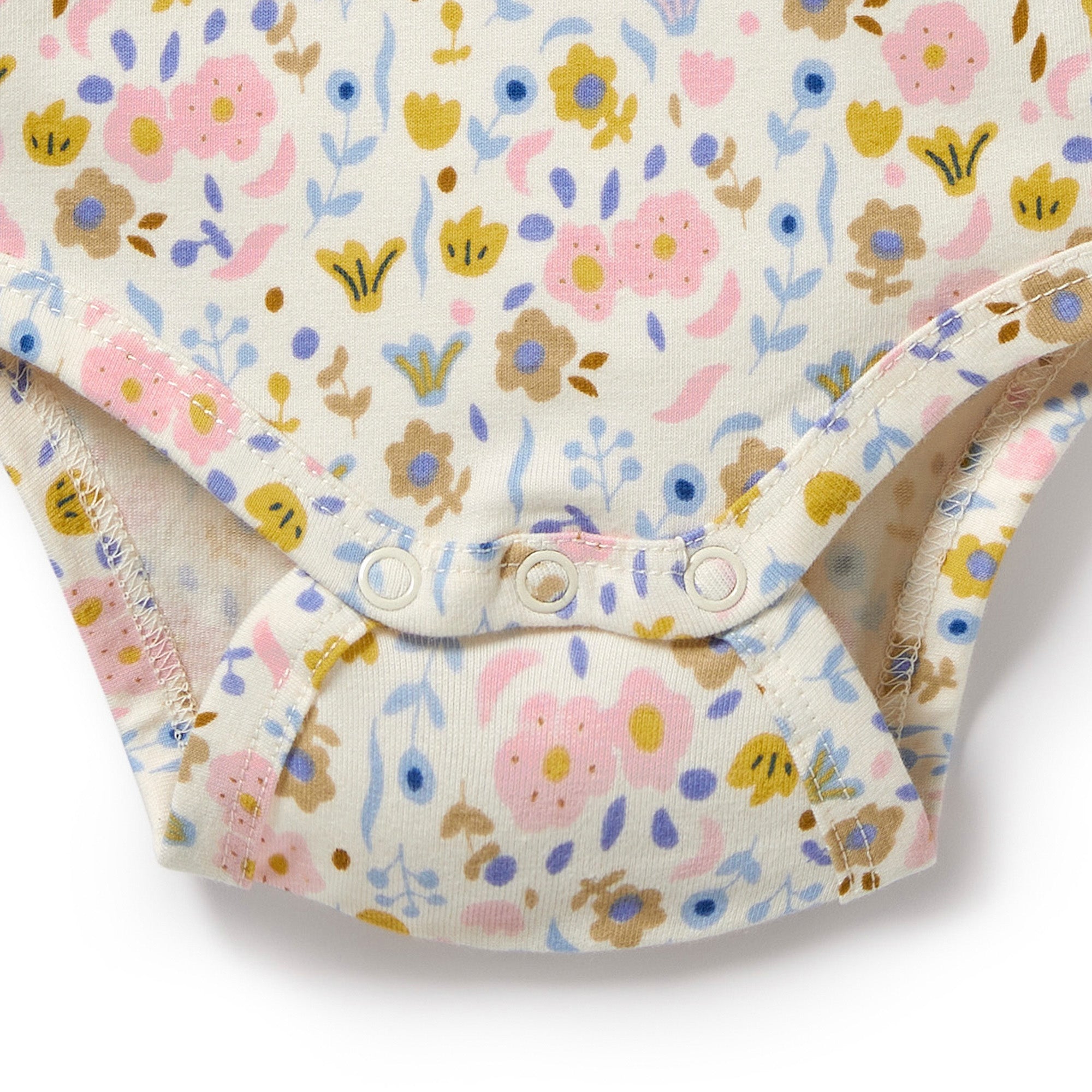 Organic Short Sleeved Onesie || Ava Floral
