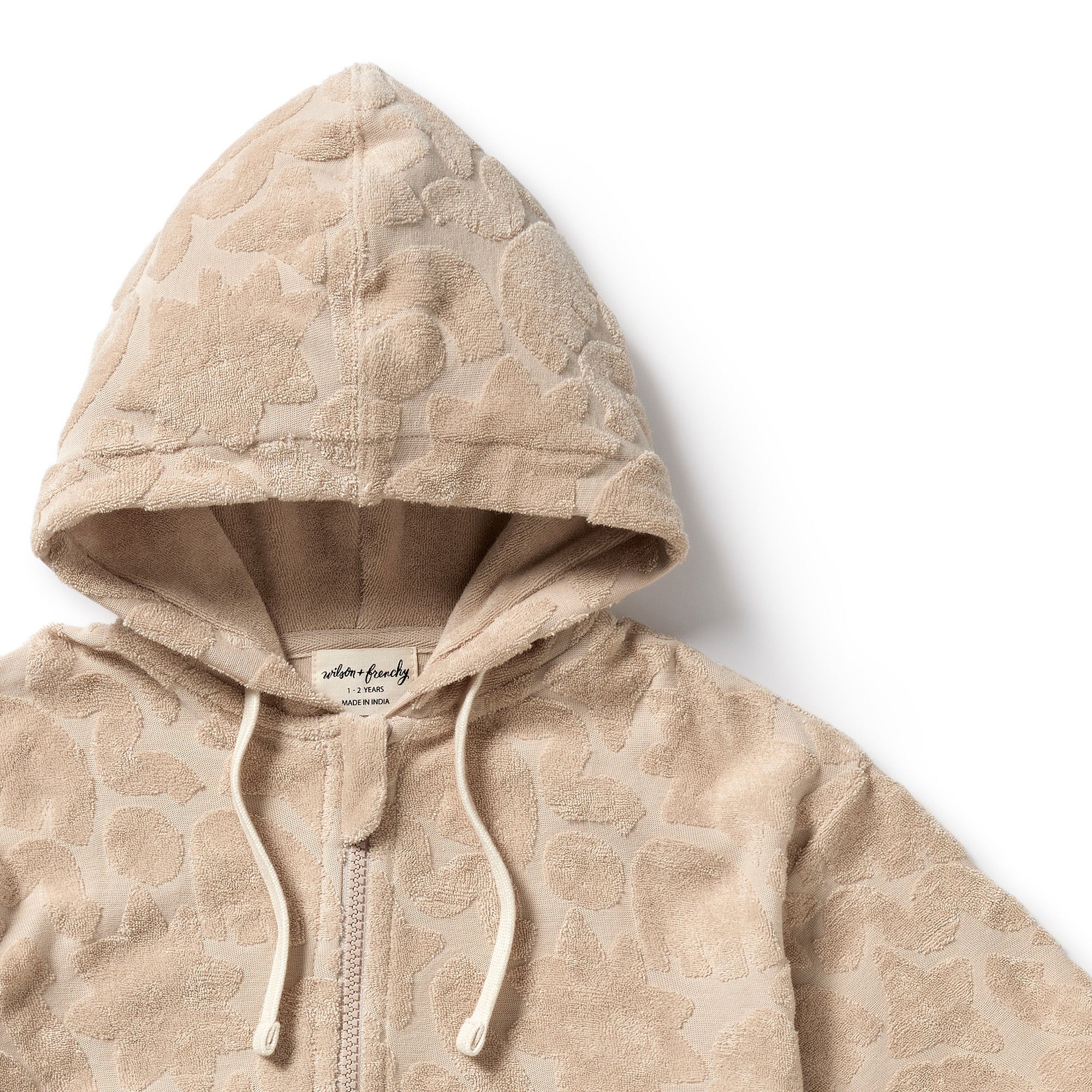 Pattern Play Organic Terry Hooded Swim Cover-up
