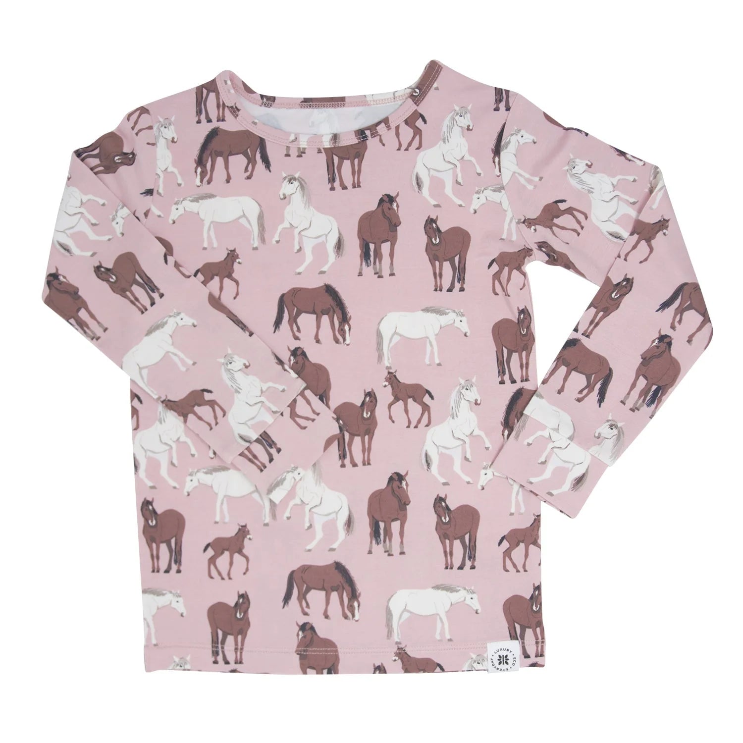 Bamboo Big Kid Pajamas || Wild Horses