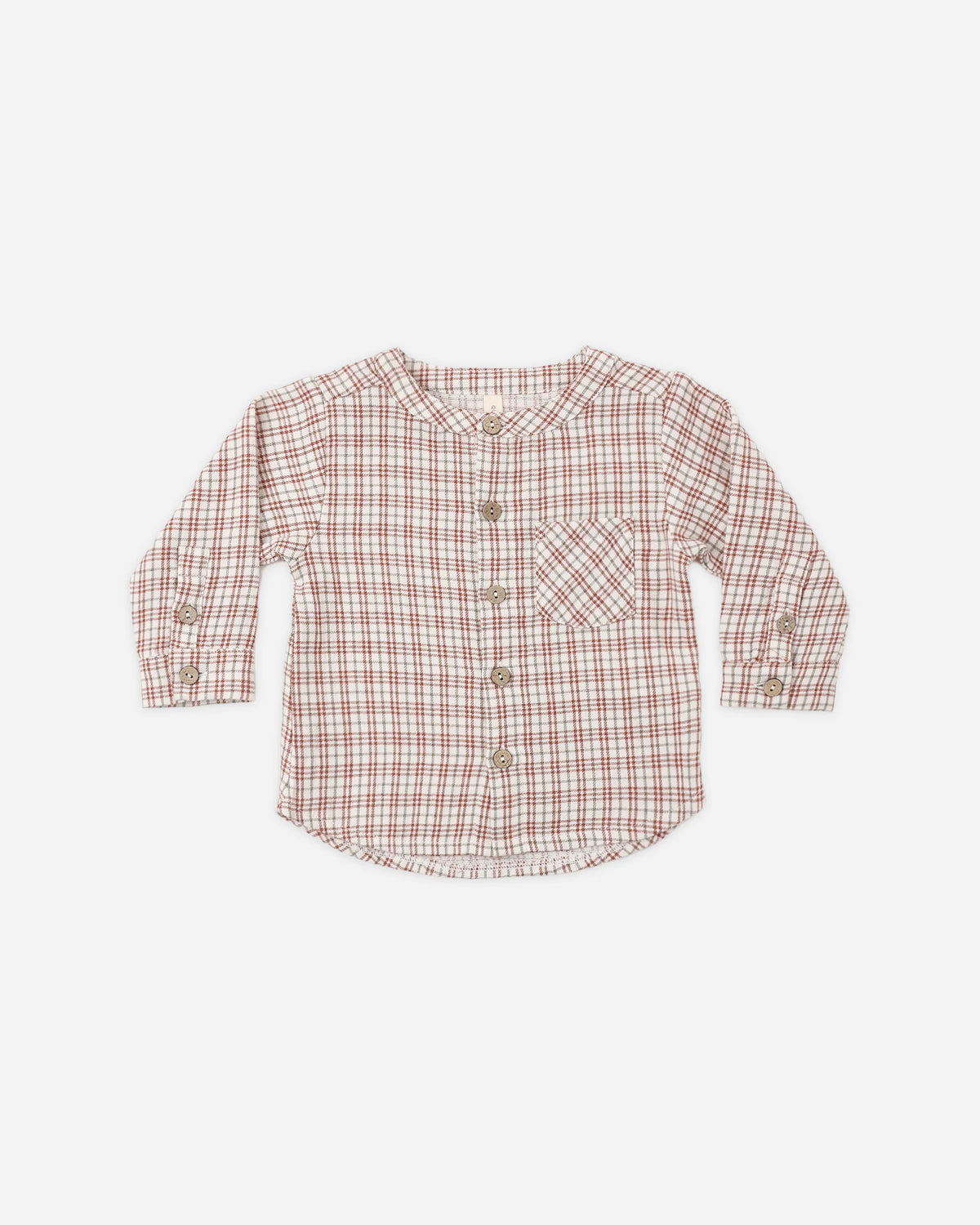 Quincy Mae Milo Shirt || Christmas Plaid