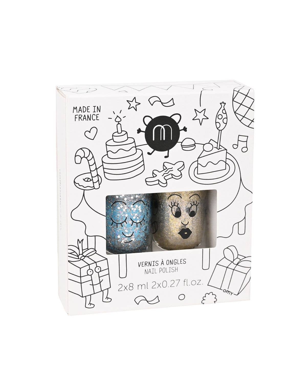 Nail Polish for Kids Set of 2 BOUM