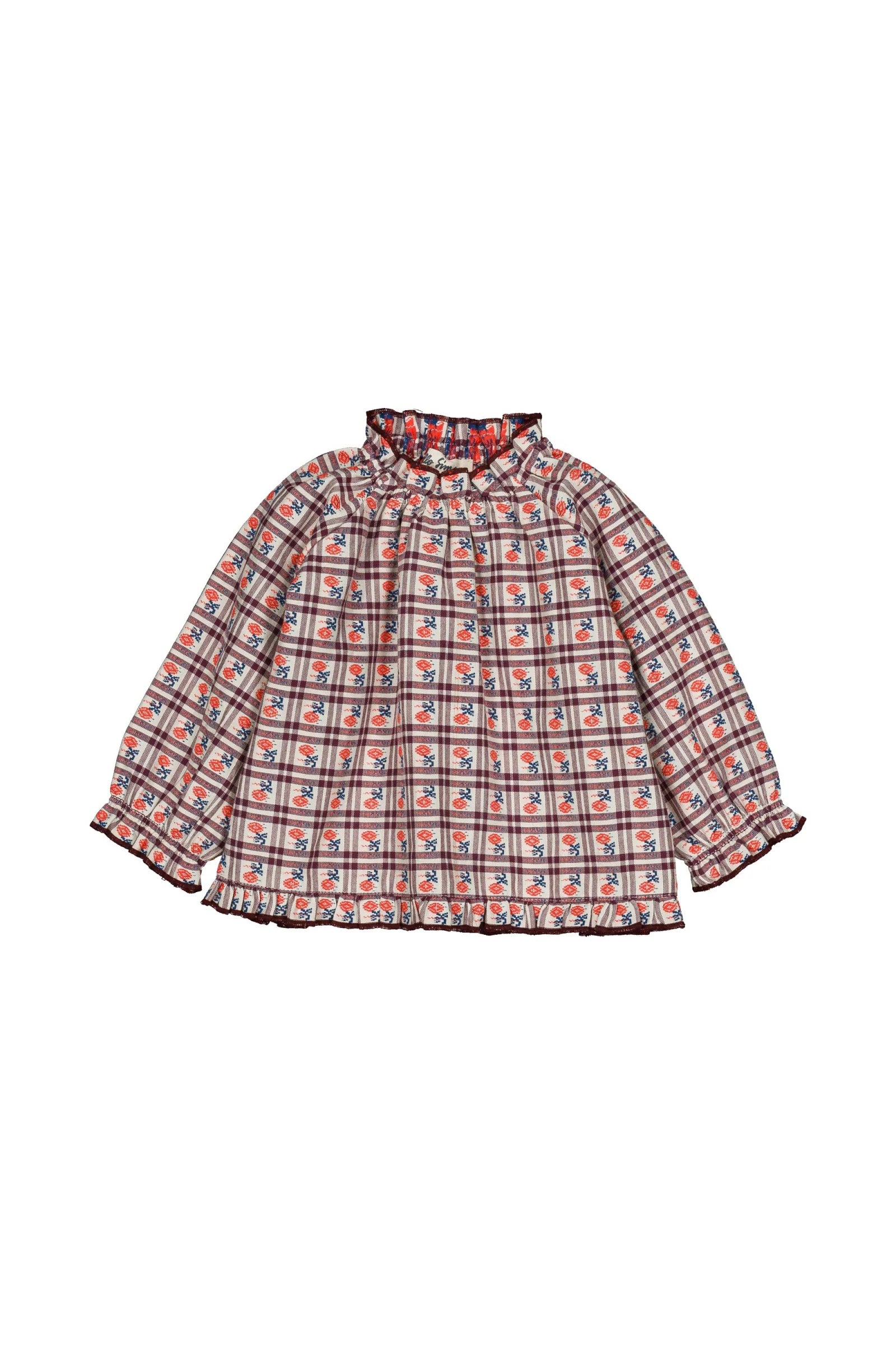 Hello Simone Maline Baby Blouse || Camelia Check