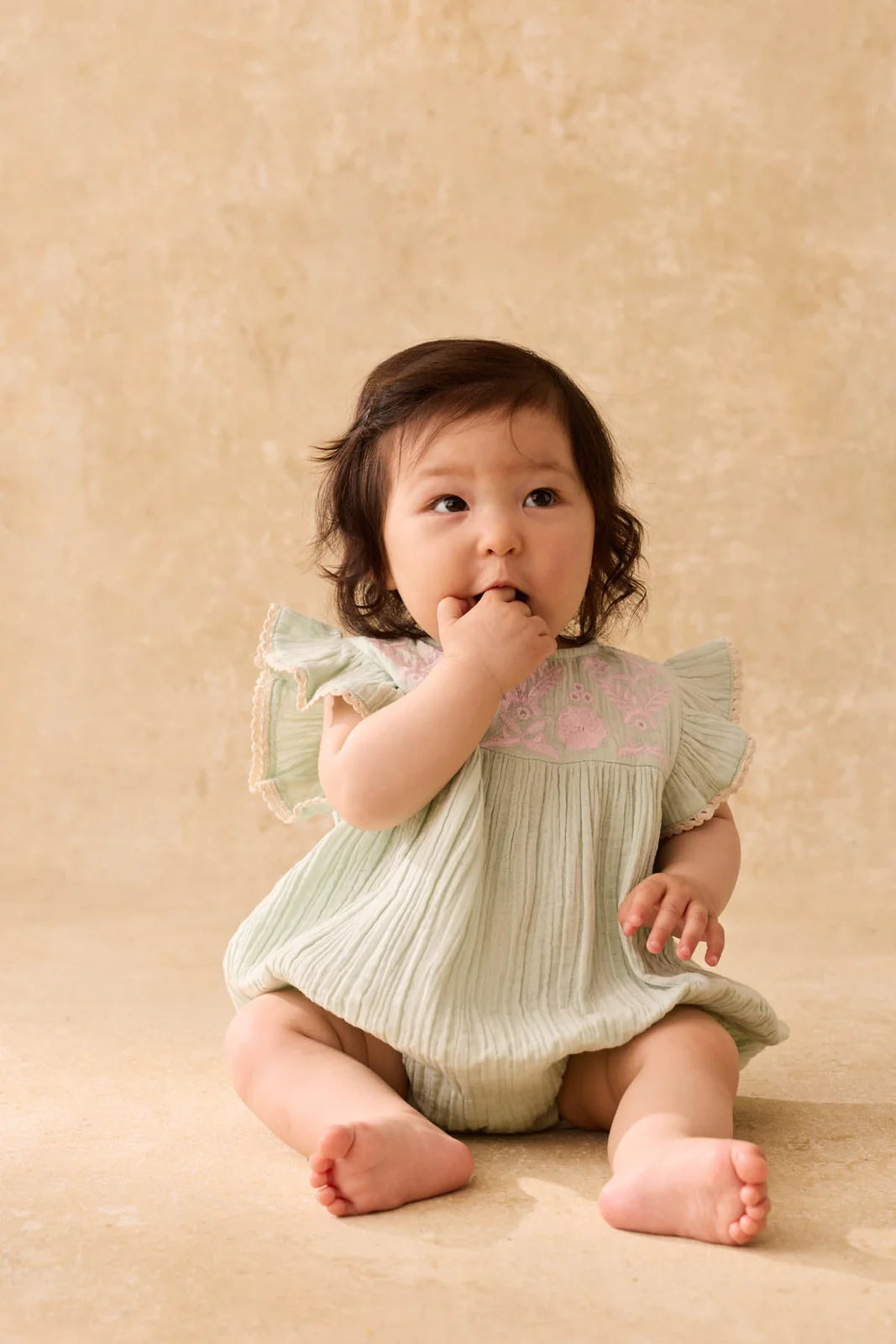 Louise Misha Nusha Romper || Almond