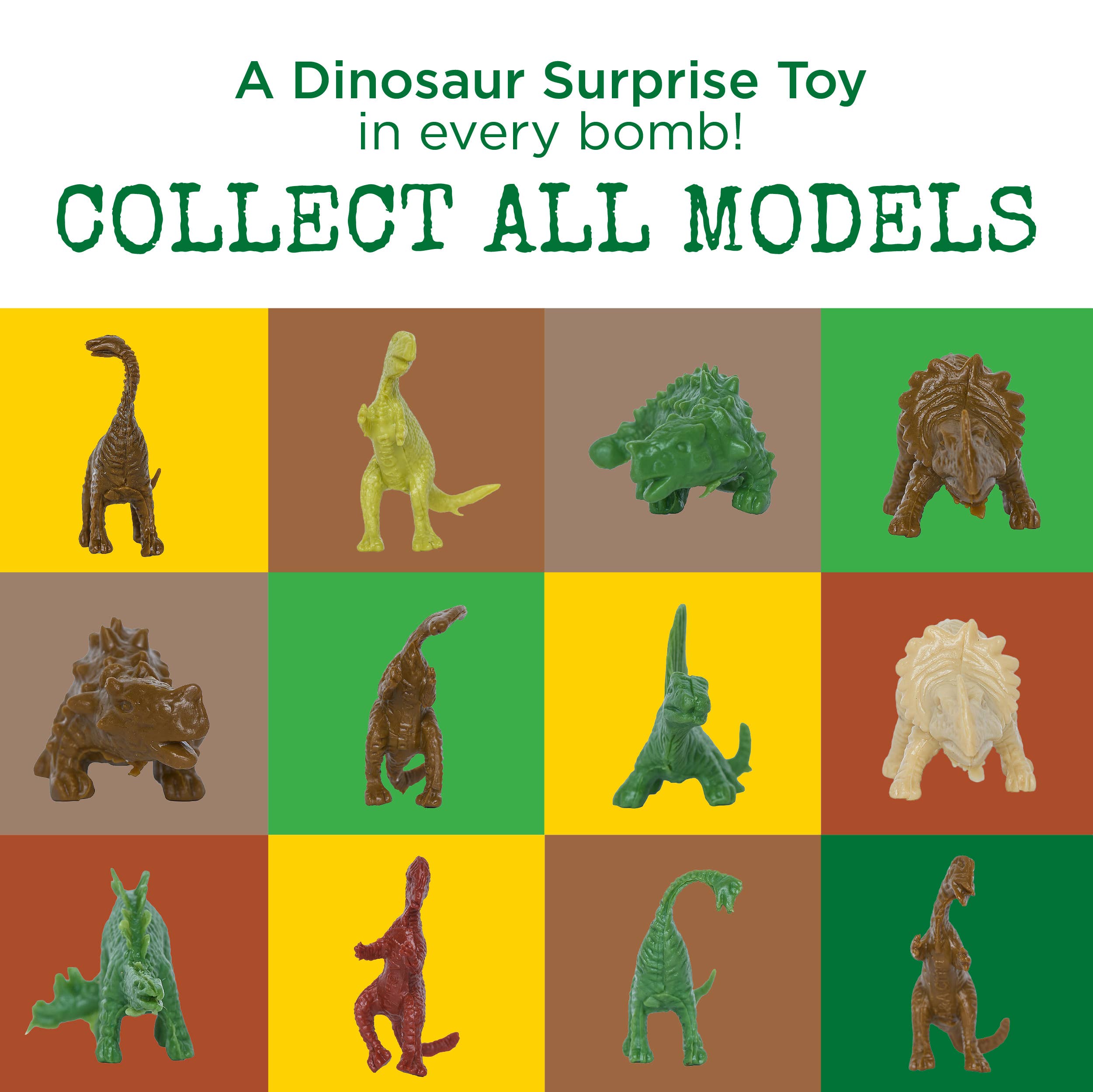 Dinosaur Kids Bath Bombs Gift Set with Toys Inside – 6 Pack
