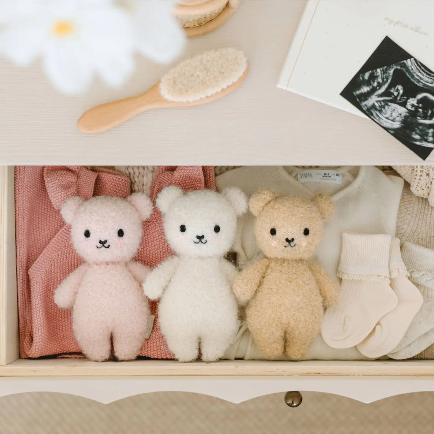Baby Boucle Bear  (Honey)