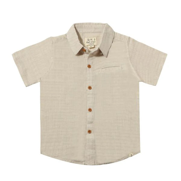 Woven Shirt Beige Gauze